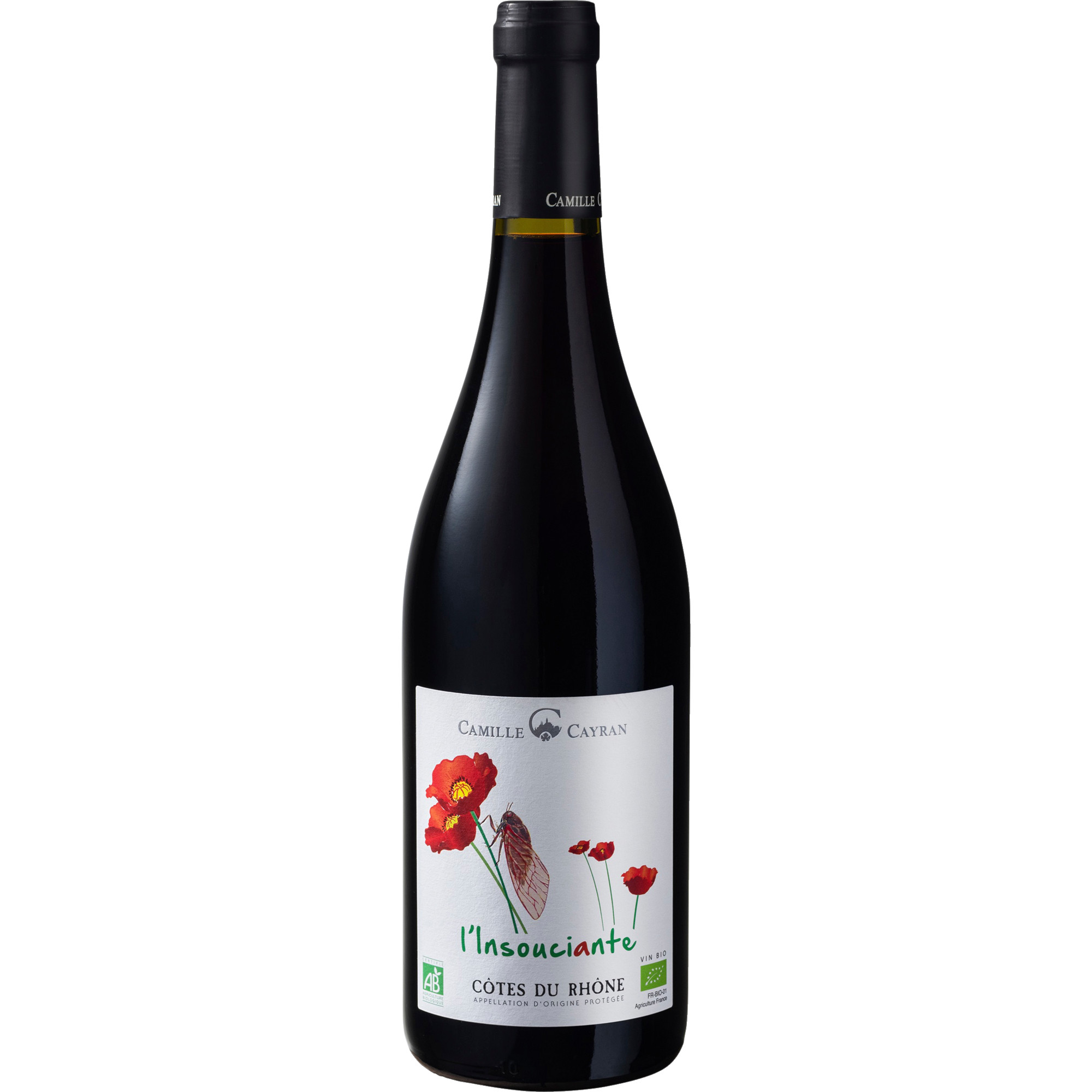 L’Insouciante Côtes du Rhône Rouge Bio, Côtes du Rhône AOP, Rhône, 2022, Rotwein