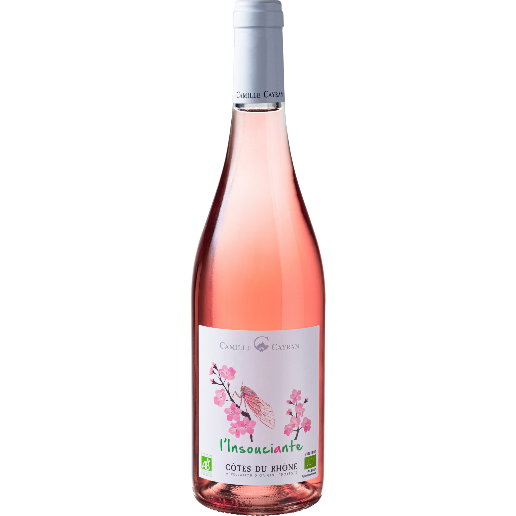 L’Insouciante Côtes du Rhône Rosé Bio, Côtes du Rhône AOP, Rhône, 2022, Roséwein