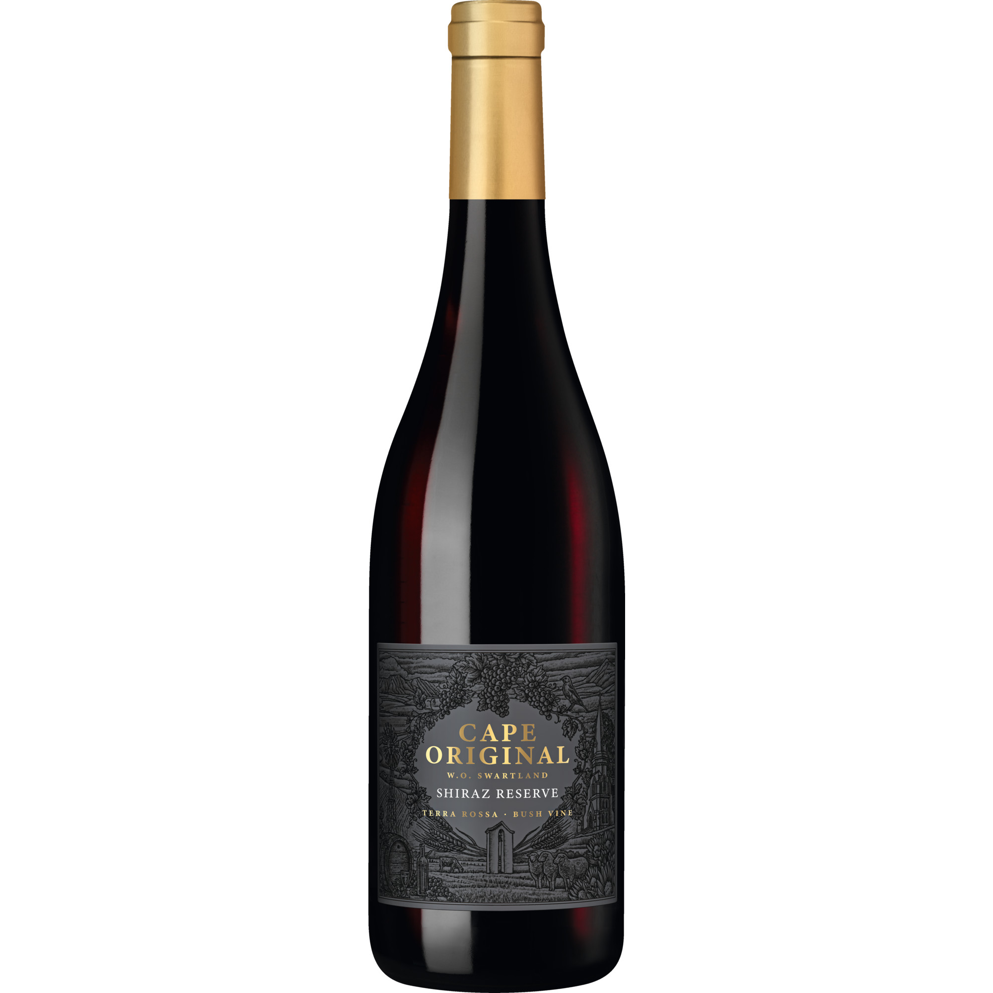 Cape Original Shiraz Bush Vine Reserve, W.O. Swartland, Western Cape, 2022, Rotwein Hanseatisches Wein- und Sekt-Kontor Hawesko GmbH, Friesenweg 24, D-22763 Hamburg Hawesko DE