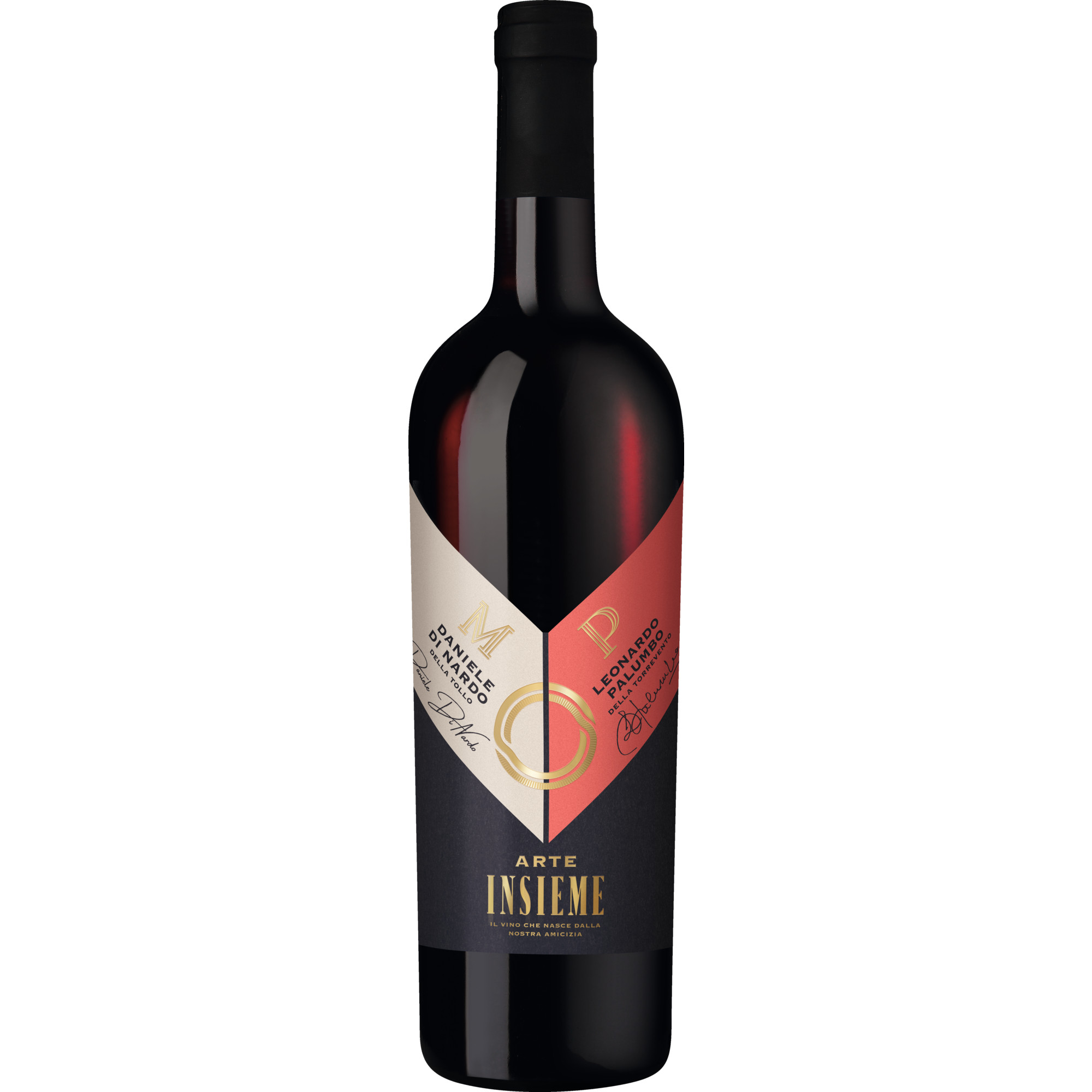 Arte Insieme Primitivo Montepulciano, Vino d%27Italia, Apulien, Rotwein Vertrieb durch Hanseatisches Wein- und Sekt-Kontor Hawesko GmbH, D-22763 Hamburg; Imbottigliato da Cantine Torrevento SRL - 70033 Corato (BA), Italia Hawesko DE