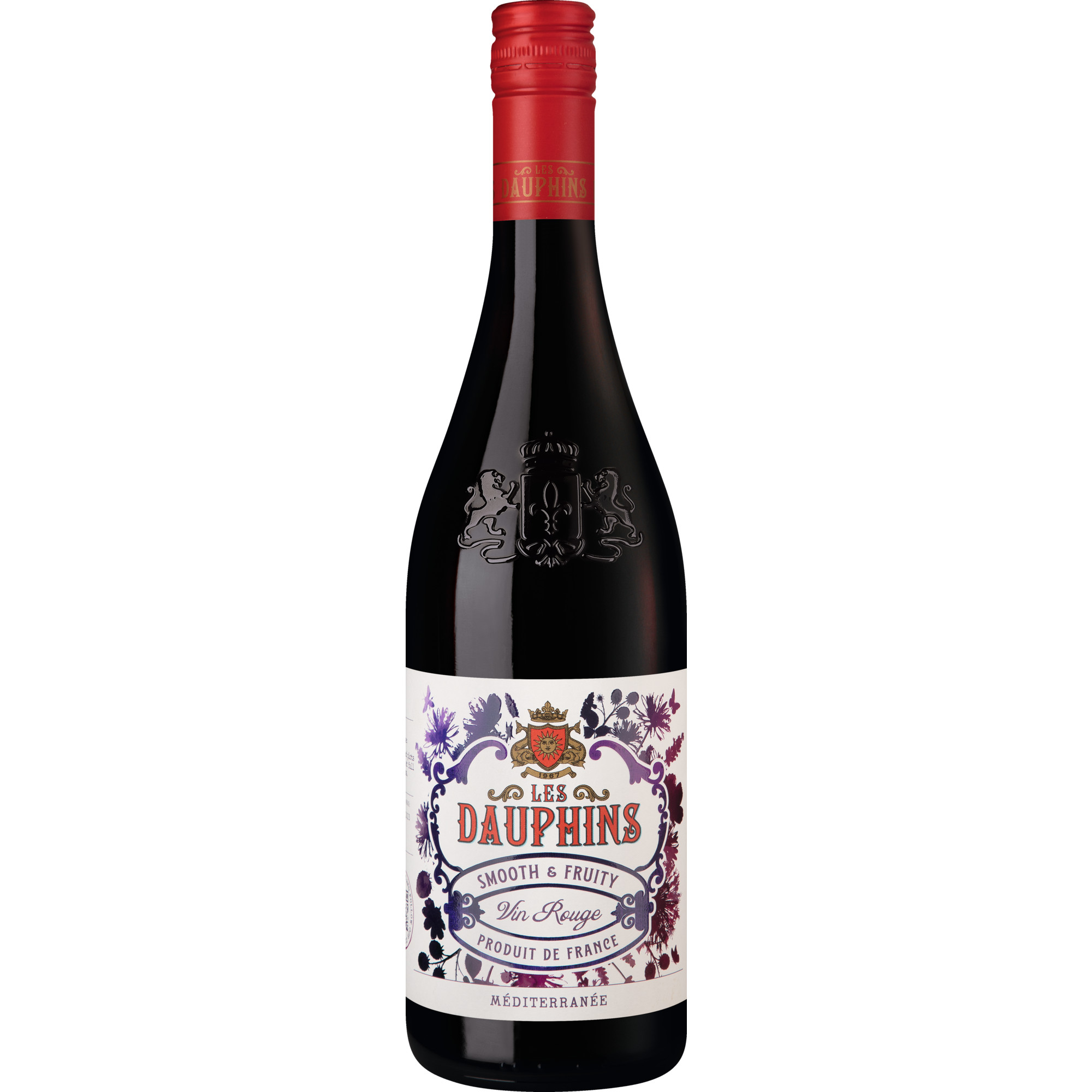 Les Dauphins Rouge, Méditerranée IGP, Rhône, 2023, Rotwein