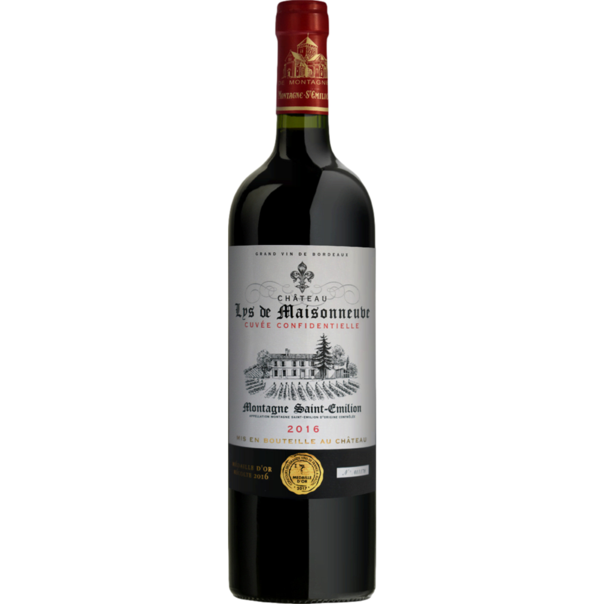 Château Lys de Maisonneuve Cuvée Confidentielle, Montagne Saint-Emilion AOP, Bordeaux, 2019, Rotwein