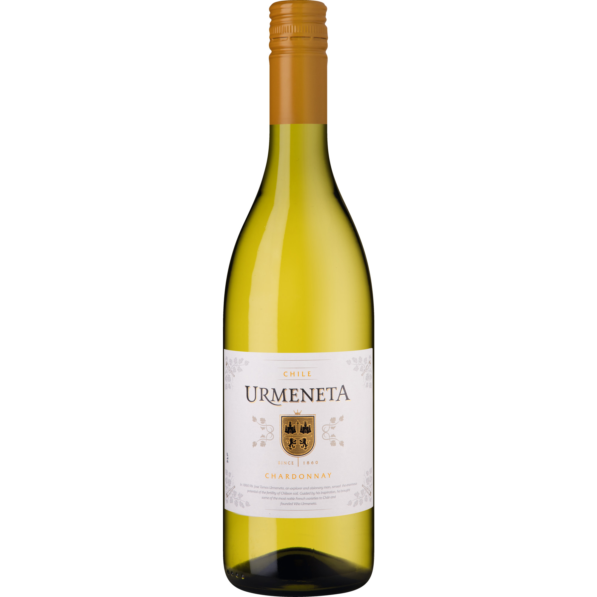 Urmeneta Chardonnay, Valle Central, Valle Central, 2024, Weißwein Produced and bottles by Viña San Pedro Tarapacá S.A. Av. Vitacura 2670, Piso 16, Las Condes, Santiago - Chile / Hanseatisches Wein- und Sekt-Kontor Hawesko GmbH, Friesenweg 24, D-22763 Hamburg Hawesko DE