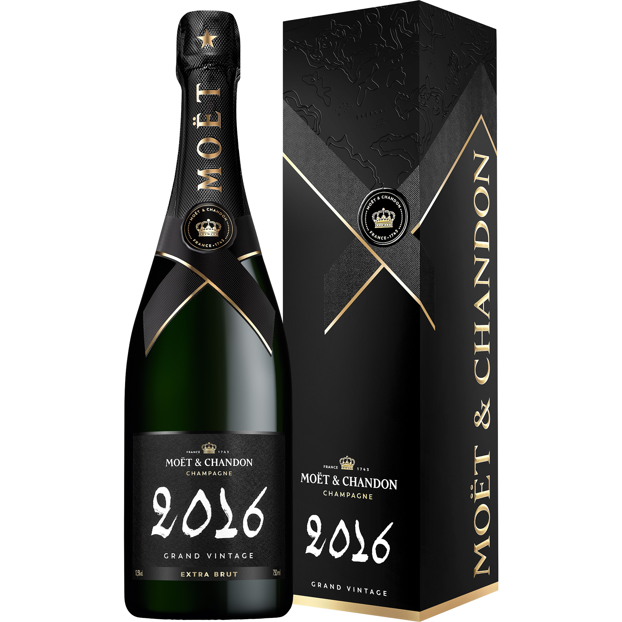 Image of Champagne Moet & Chandon Grand Vintage, Brut, Champagne AC, Geschenkverpackung, Champagne, 2016, Schaumwein