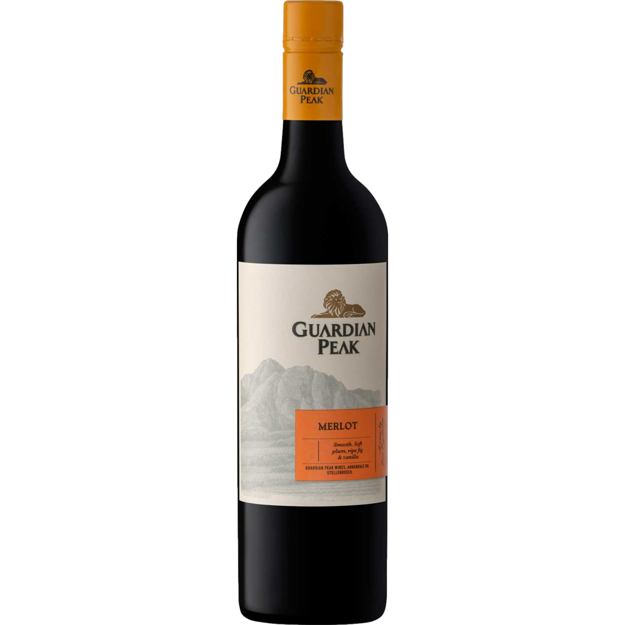 Guardian Peak Merlot, WO Western Cape, Western Cape, 2021, Rotwein - Rotwein