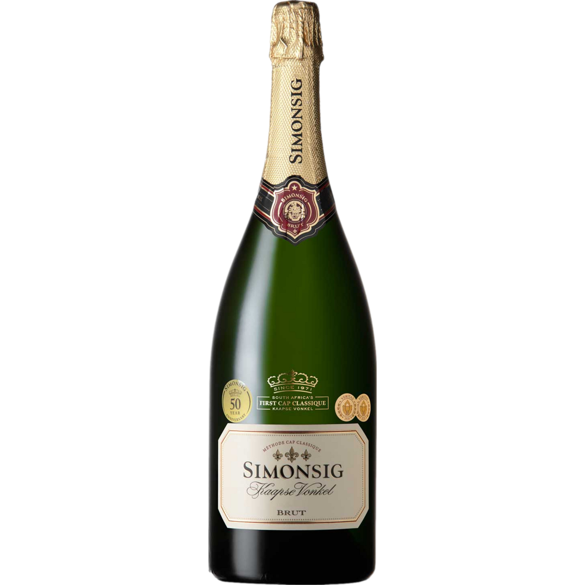 Simonsig Kaapse Vonkel, Brut, WO Western Cape, Magnum, Western Cape, 2019, Schaumwein - Sekt & Crémant