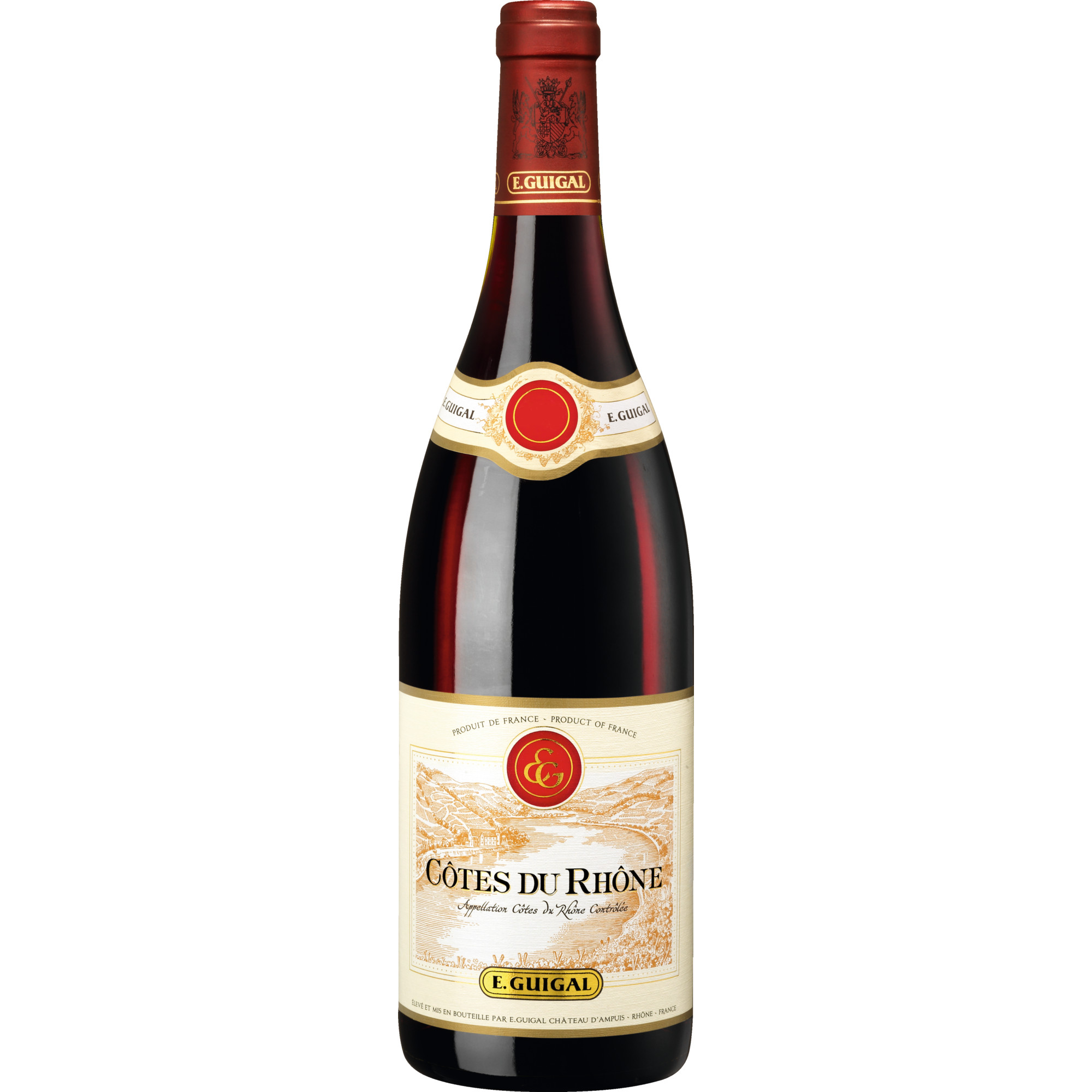 Guigal Côtes du Rhône Rouge, Côtes du Rhône AOP, Rhône, 2021, Rotwein - Rotwein