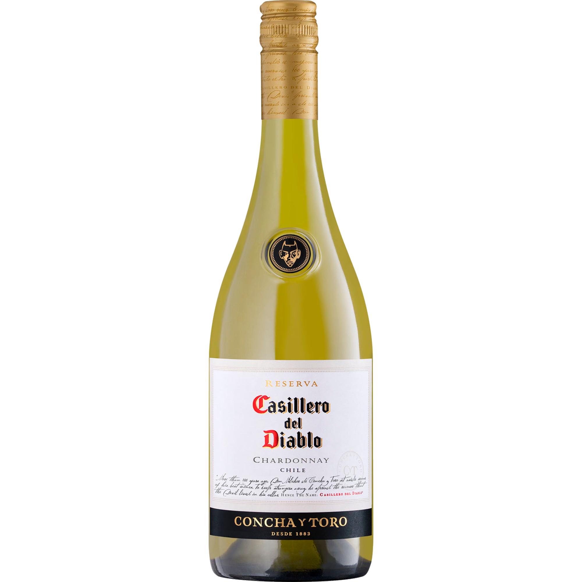 Casillero Del Diablo Chardonnay, Vino de Chile, Vino de Chile, 2022, Weißwein