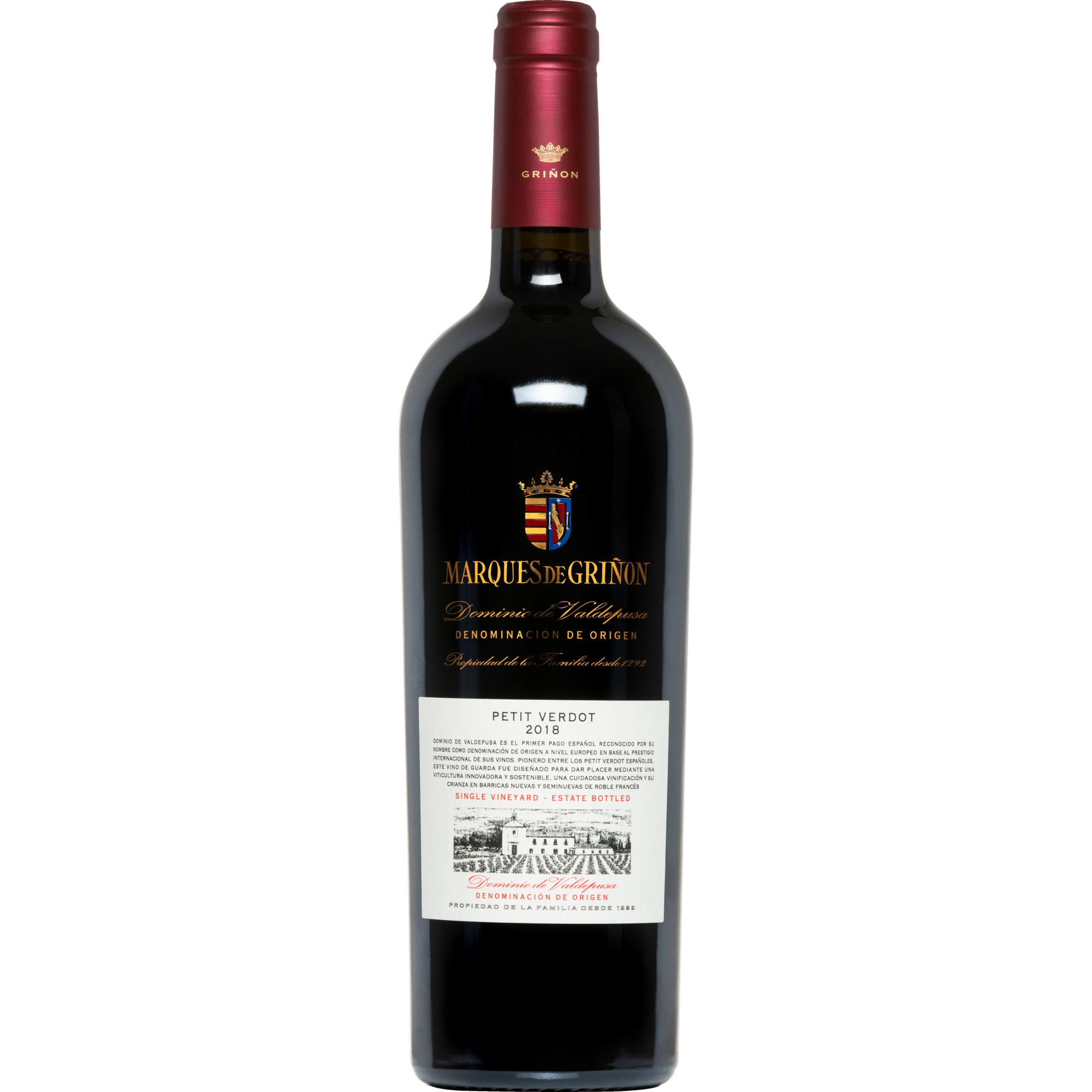 Dominio de Valdepusa Petit Verdot, Vino de Pago Dominio de Valdepusa, Kastilien - La Mancha, 2019, Rotwein