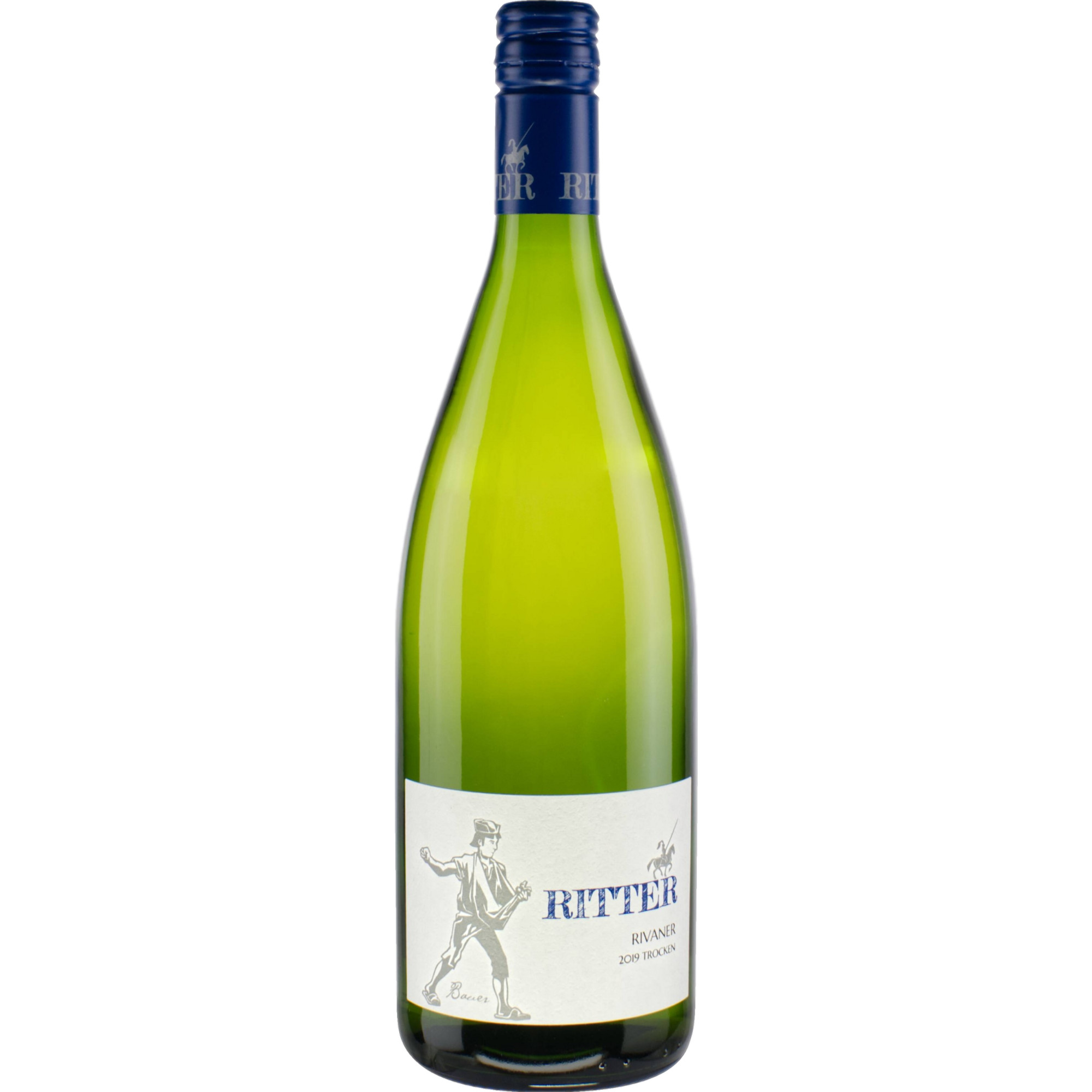 Ritter Rivaner QbA, Trocken, Nahe, 1,0 Liter, Nahe, 2023, Weißwein - Weißwein