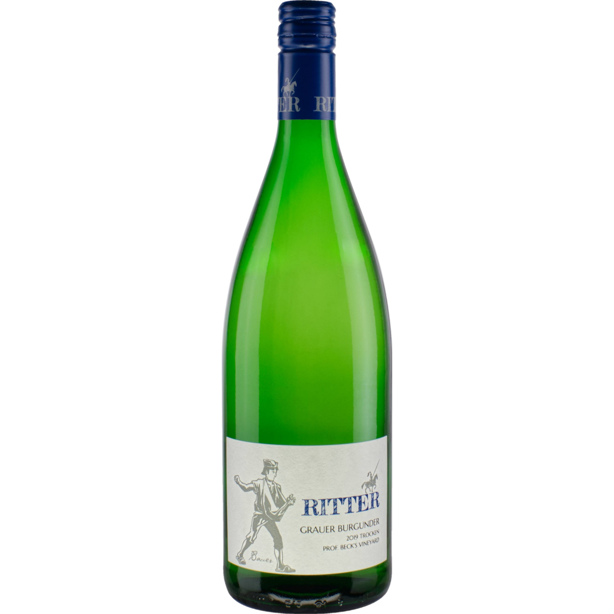 Ritter Prof. Beck%27s Vineyard Grauer Burgunder QbA, Trocken, Nahe, 1,0 Liter, Nahe, 2023, Weißwein - Weißwein