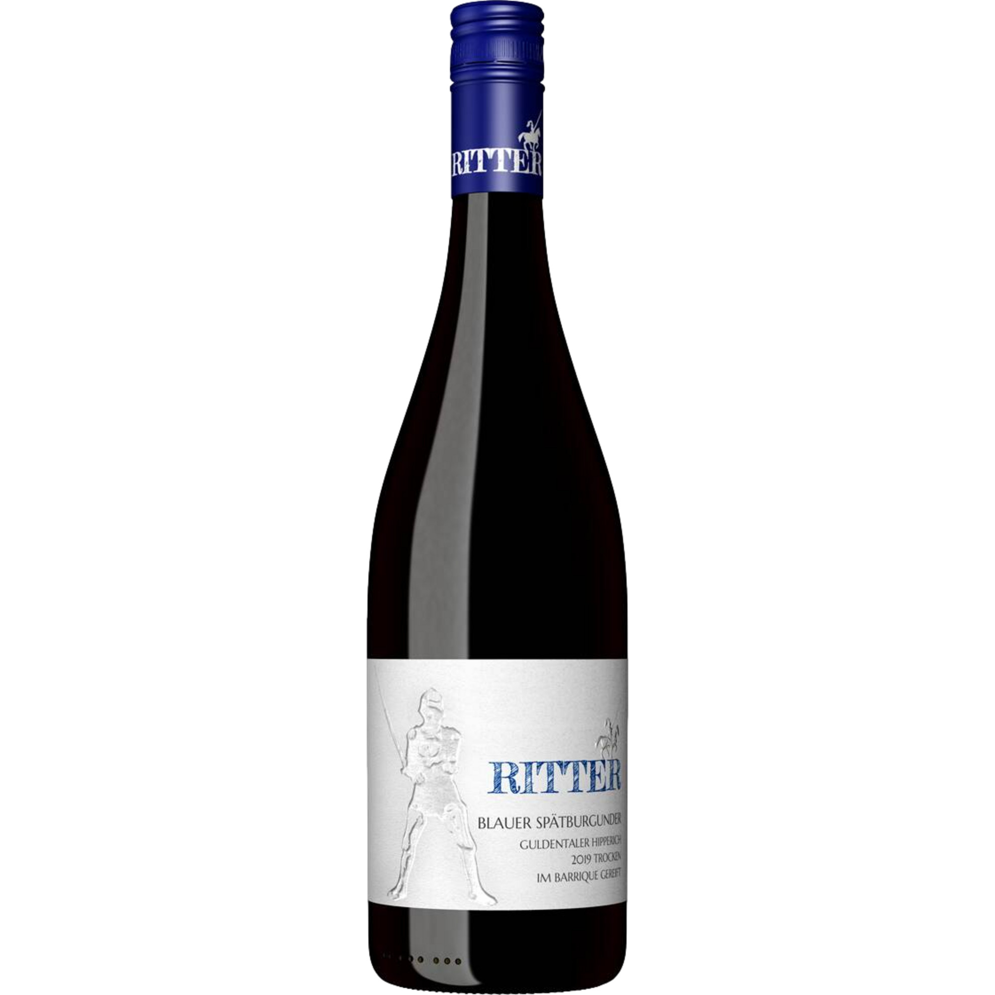 Ritter Blauer Portugieser Dornfelder QbA, Feinherb, Rheinhessen, Rheinhessen, 2022, Rotwein