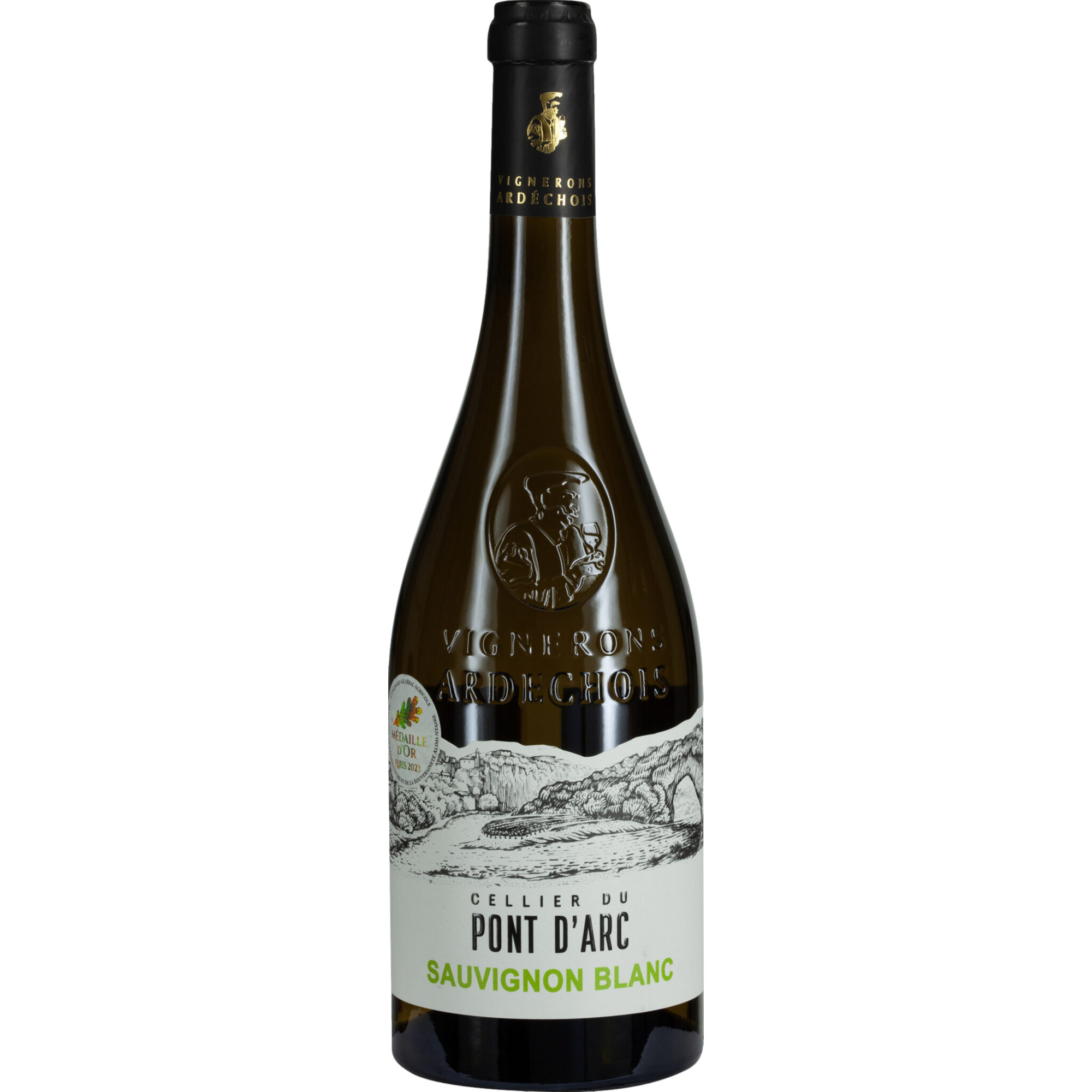 Cellier du Pont d'Arc Sauvignon Blanc, Ardèche IGP, Rhône, 2022, Weißwein