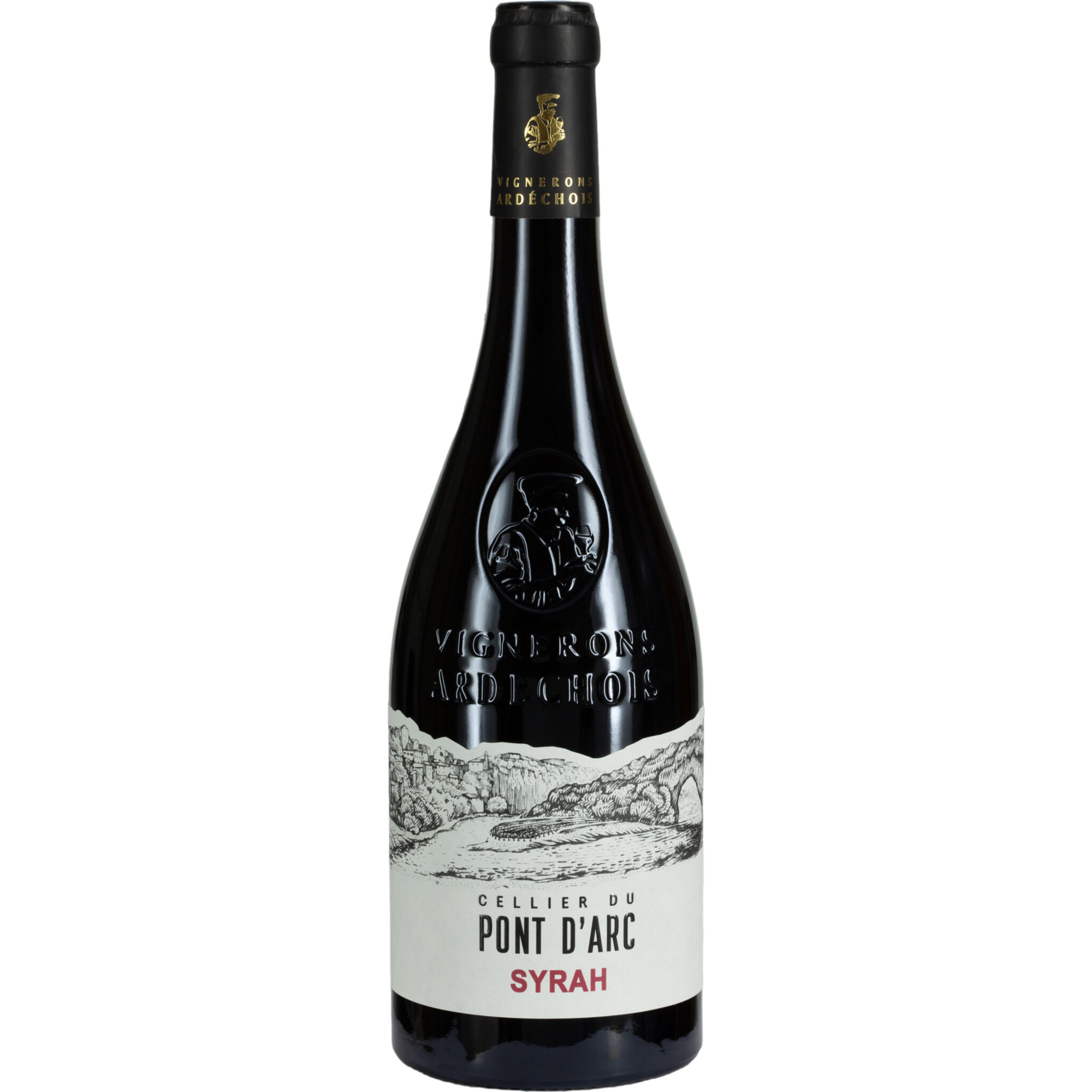 Cellier du Pont d'Arc Syrah, Ardèche IGP, Rhône, 2022, Rotwein