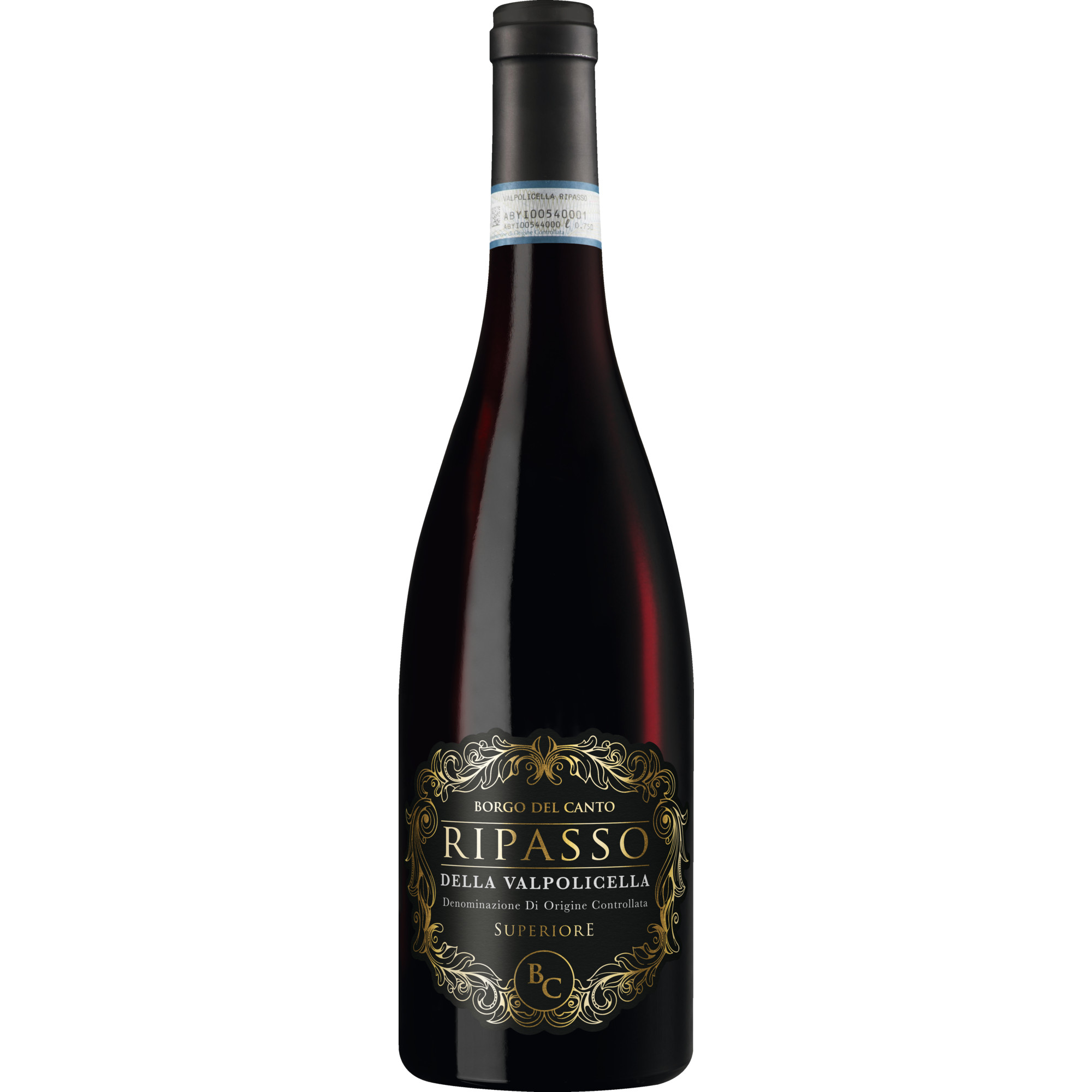 Borgo del Canto Valpolicella Ripasso, Ripasso della Valpolicella DOC Superiore, Venetien, 2021, Rotwein Riolite Vini srl, Abano Terme, Italia; Bottled by ICQRF IT - VR1122 Hawesko DE