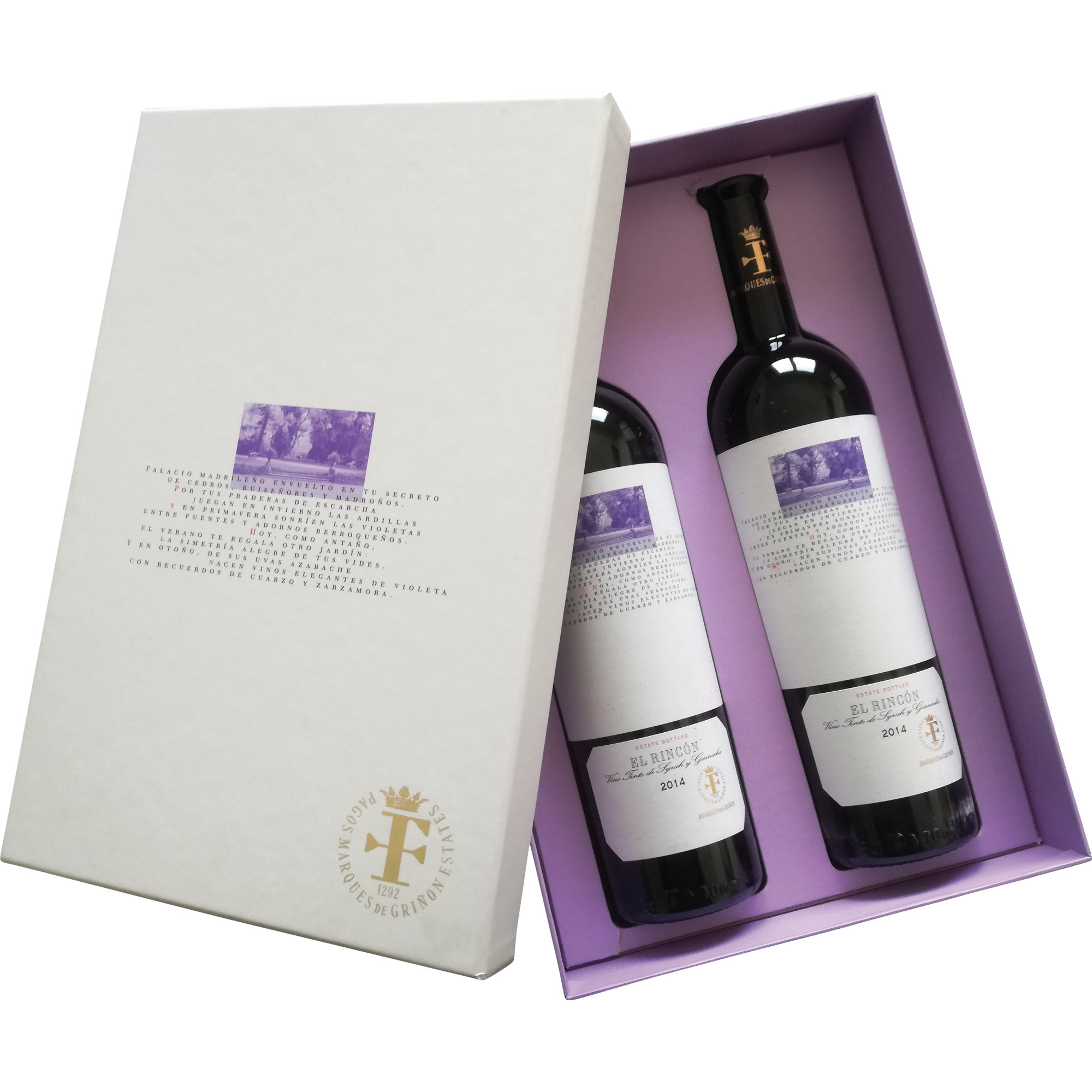 Marqués de Griñón El Rincón, Vinos de Madrid DO, 2er-Geschenkpackung, Madrid, 2014, Rotwein