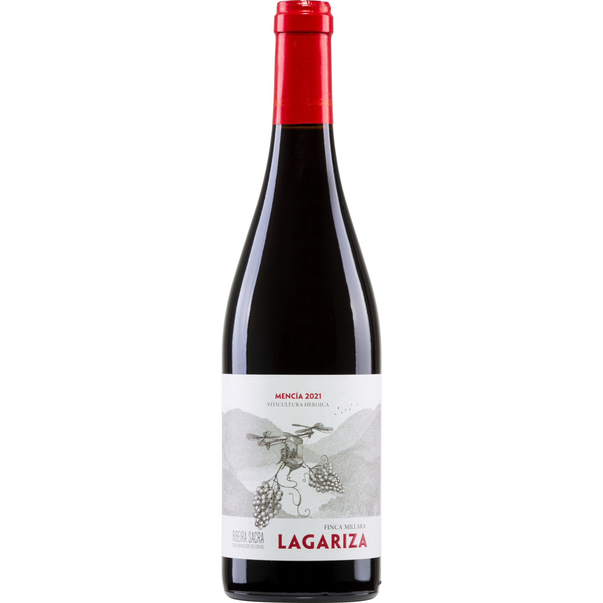 Finca Míllara Lagariza, Ribeira Sacra DO, Galicien, 2021, Rotwein