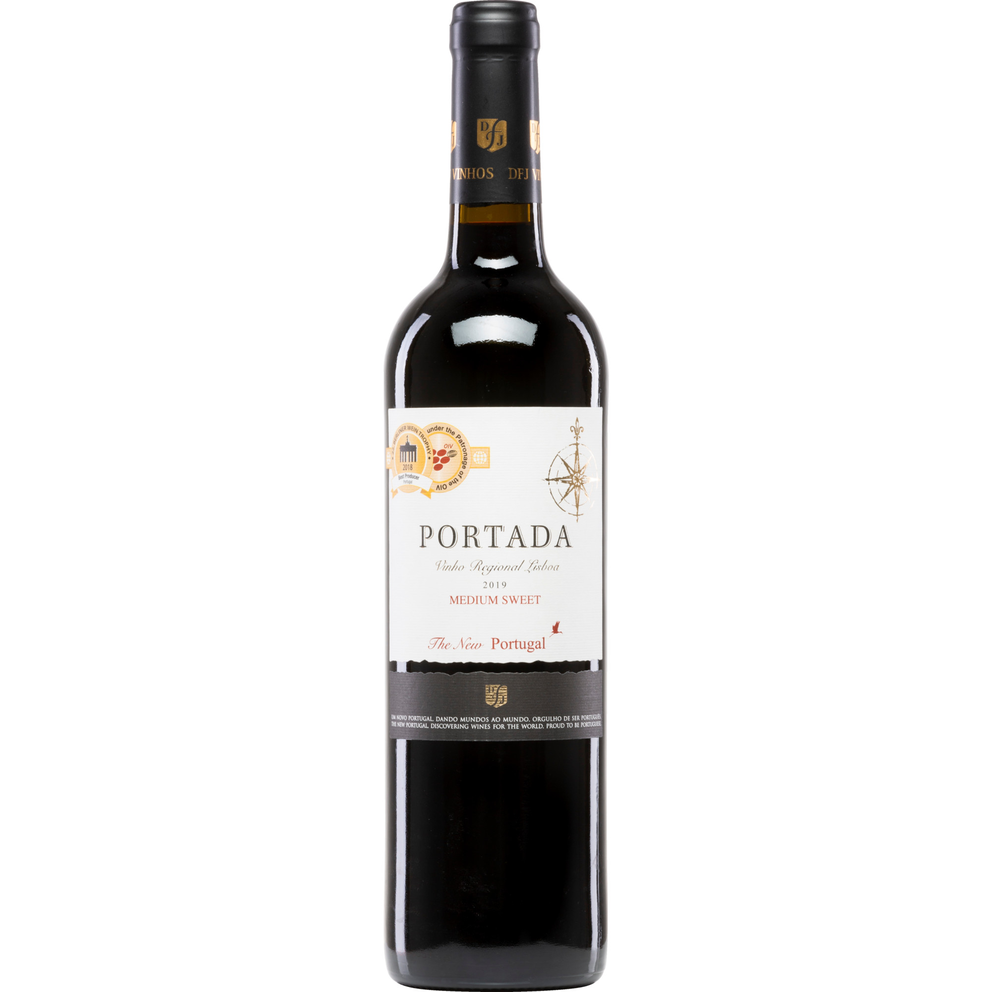 DFJ Vinhos Portada Tinto Medium Sweet, Vinho Regional Lisboa, Lisboa, 2021, Rotwein