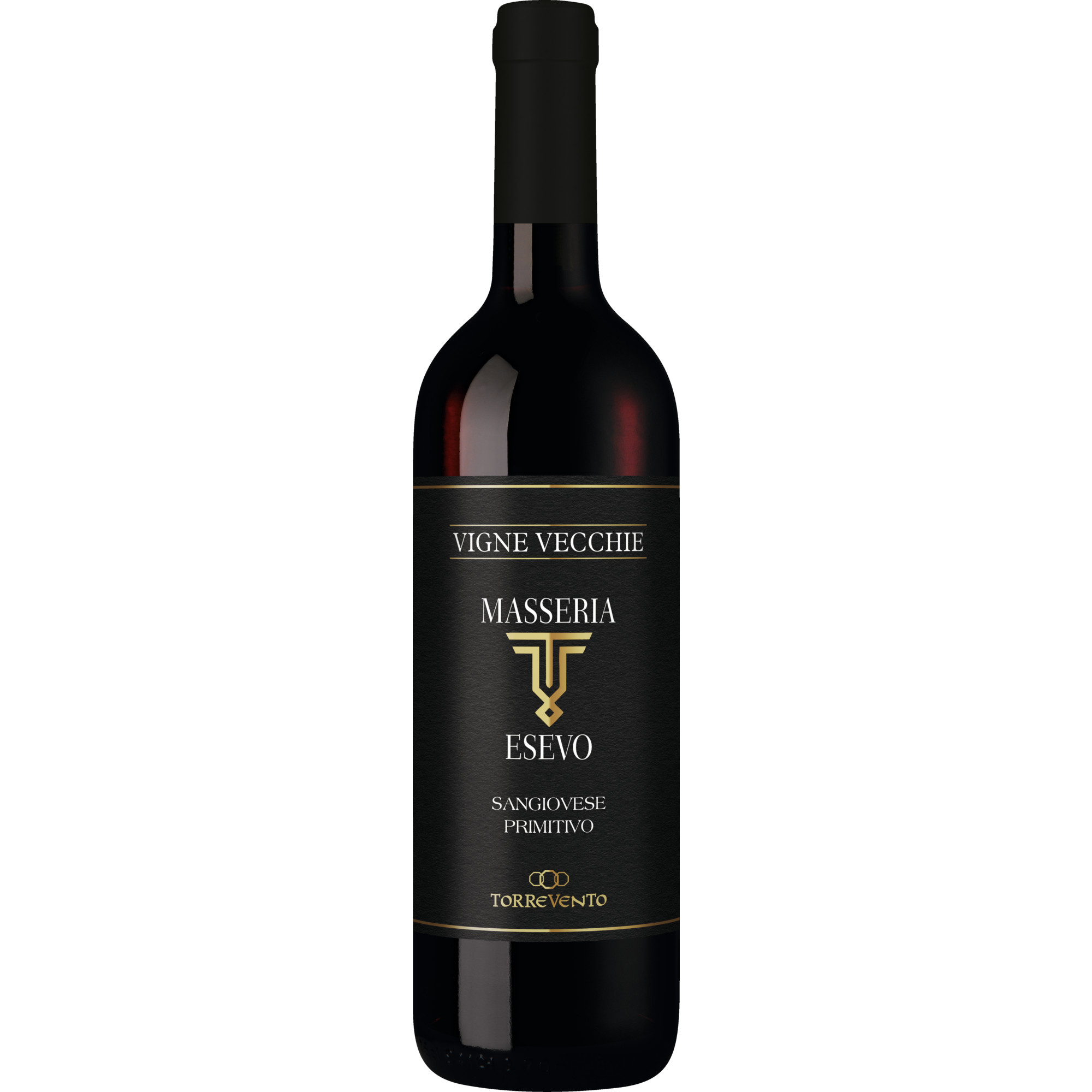 Masseria Esevo Sangiovese Primitivo Vigne Vecchie, Puglia IGT, Apulien, 2023, Rotwein Vertrieb durch Hanseatisches Wein- und Sekt-Kontor Hawesko GmbH, D-22763 Hamburg; Imbottigliato da: Cantine Torrevento SRL, Corato (Ba), Italia Hawesko DE