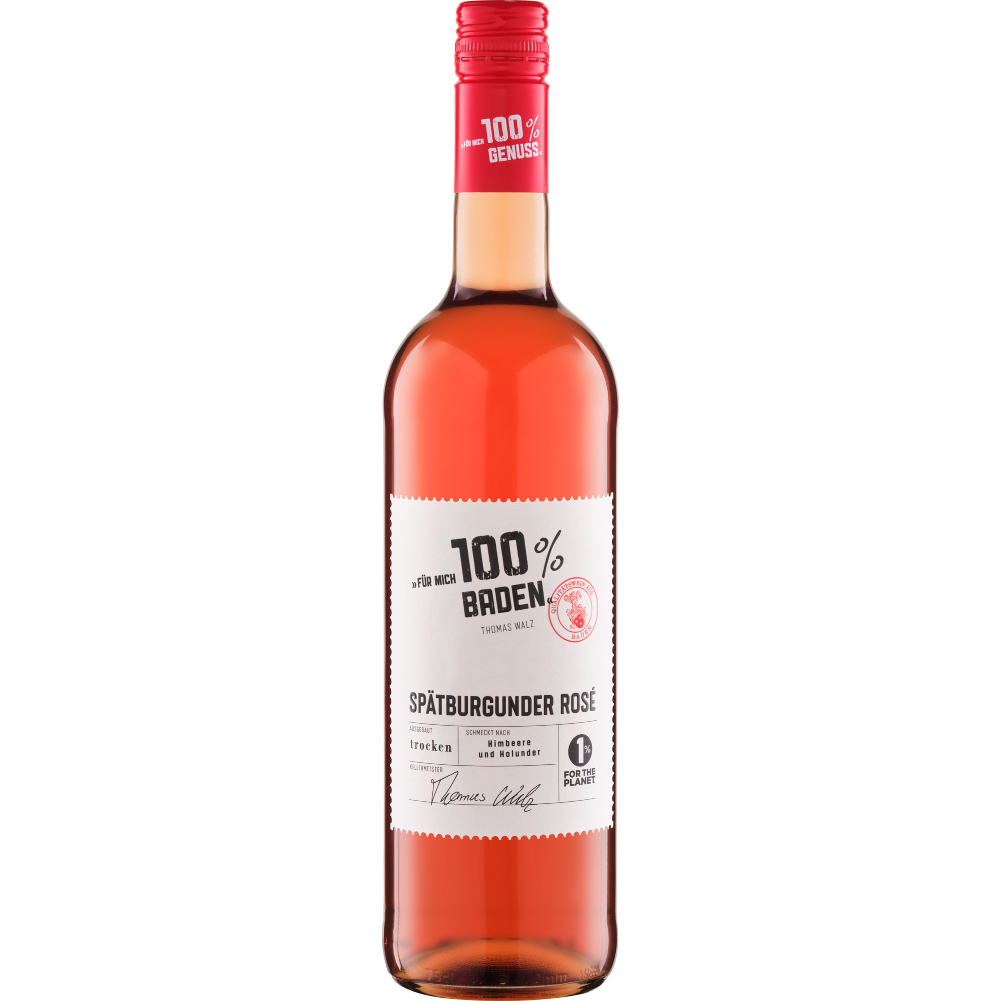 Für mich 100% Spätburgunder Rosé, Trocken, Baden, Baden, 2023, Roséwein