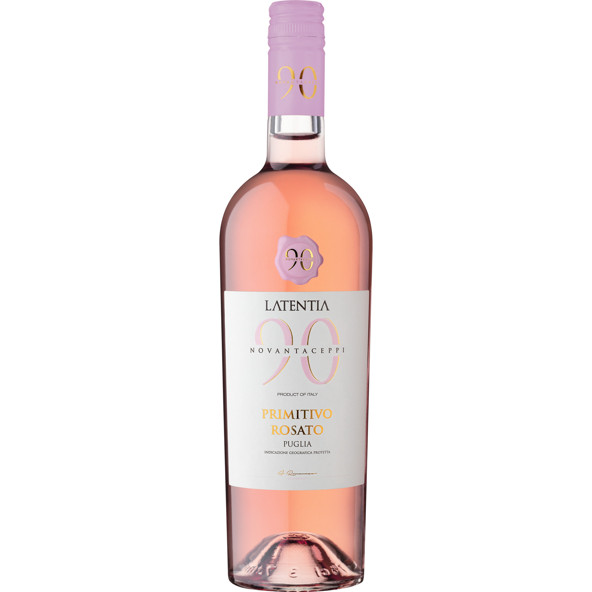 Novantaceppi Primitivo Rosato, Puglia IGT, Abruzzen, 2023, Roséwein