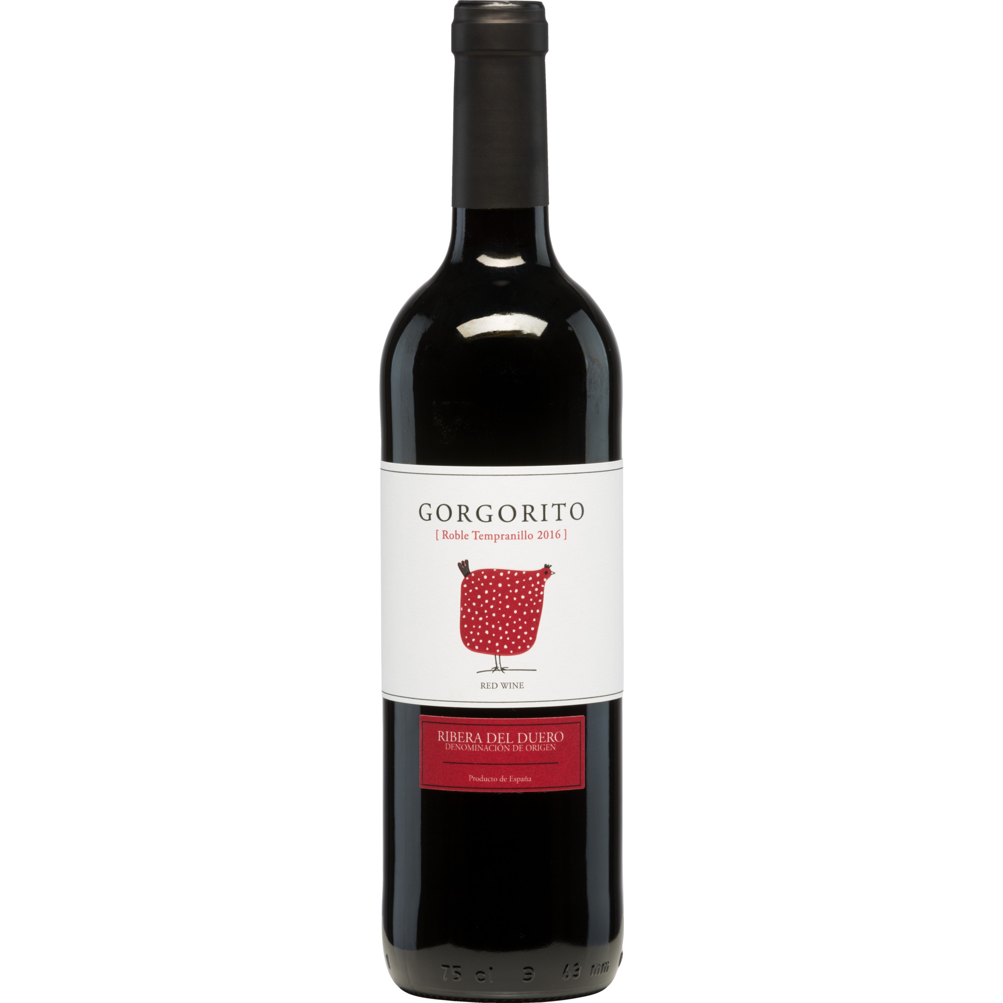 Gorgorito Tempranillo Roble, Ribera del Duero DO, Kastilien - León, 2016, Rotwein