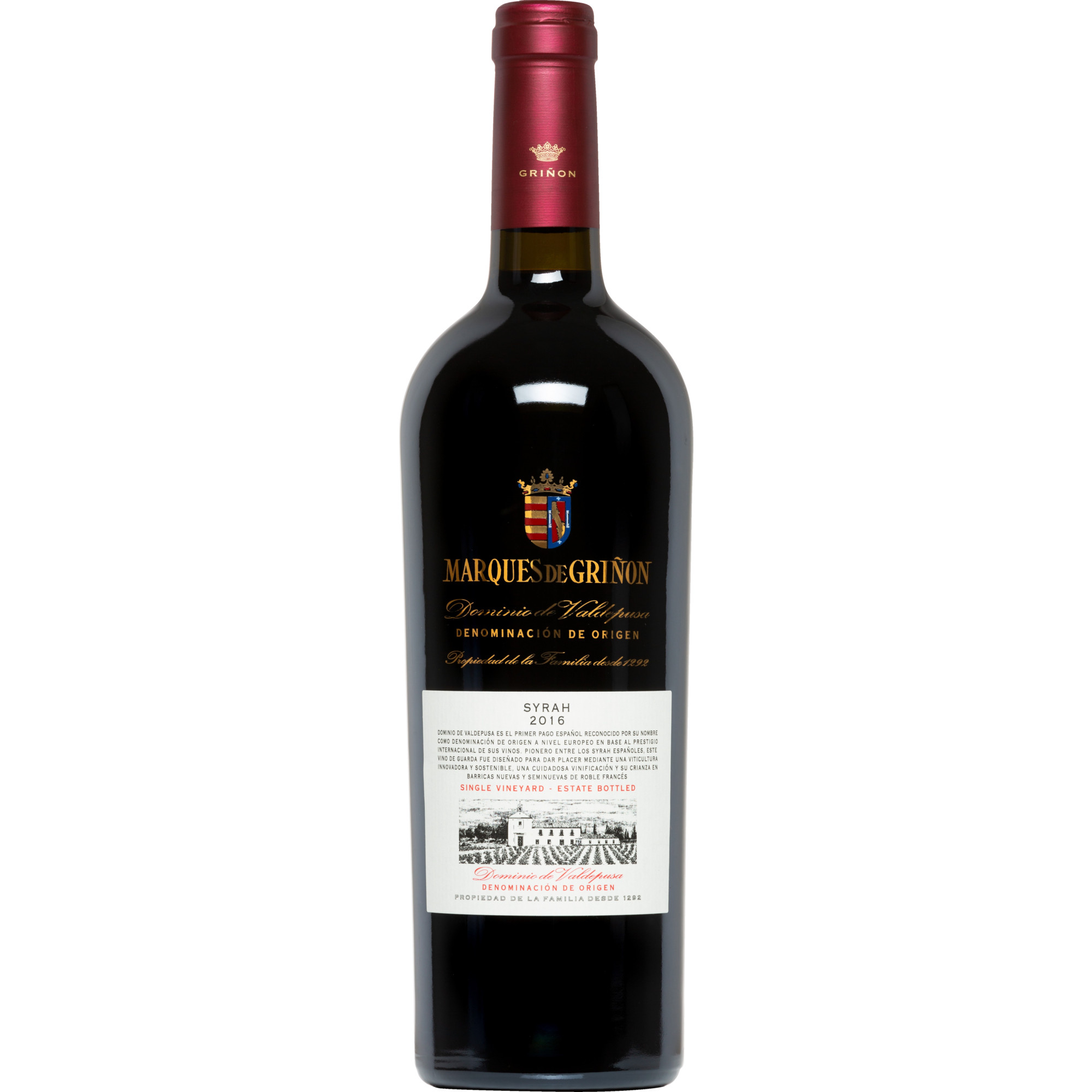 Marqués de Griñón Dominio de Valdepusa Syrah, Vino de Pago Dominio de Valdepusa, Dominio de Valdepusa, 2018, Rotwein