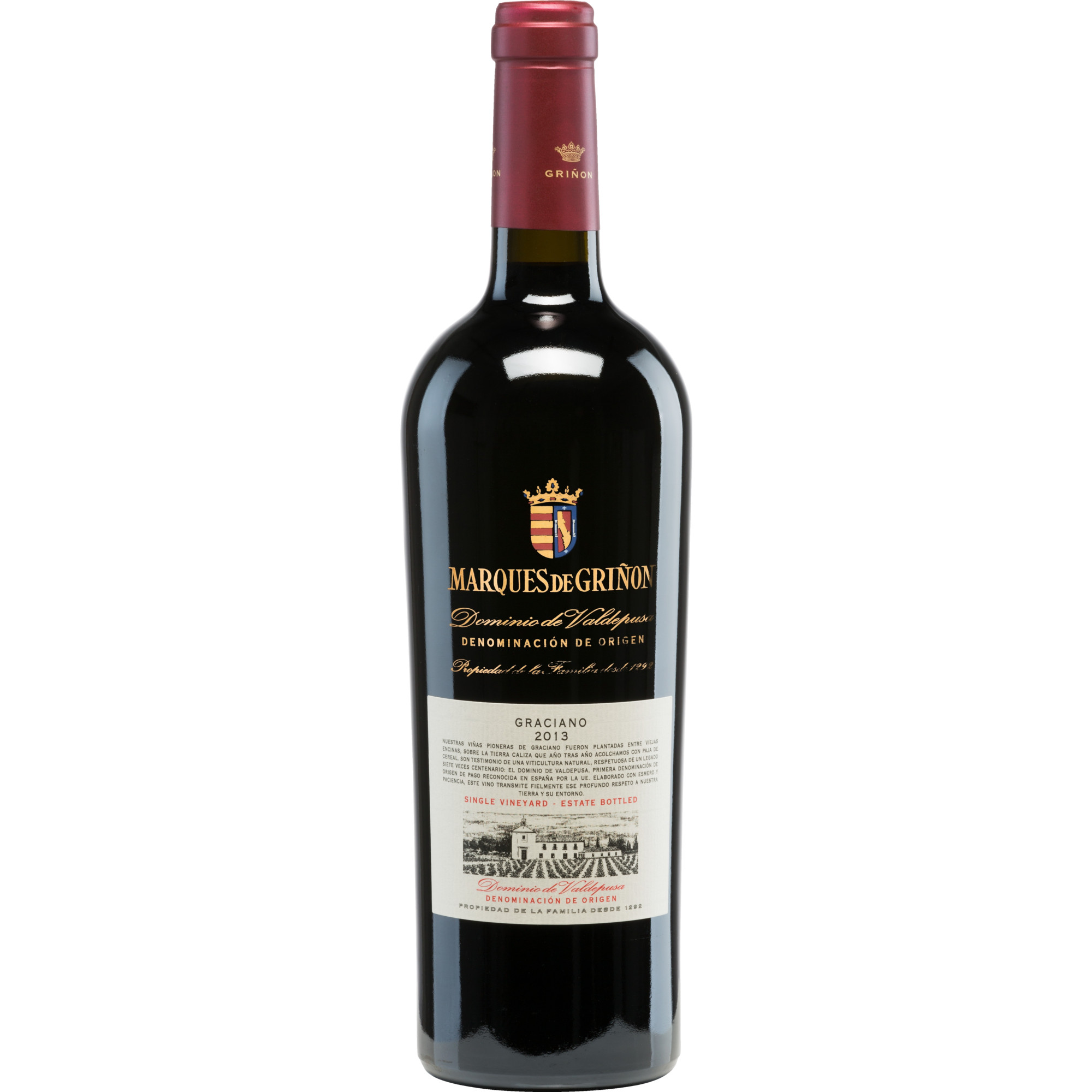 Marqués de Griñón Dominio de Valdepusa Graciano, Vino de Pago Dominio de Valdepusa, Dominio de Valdepusa, 2019, Rotwein