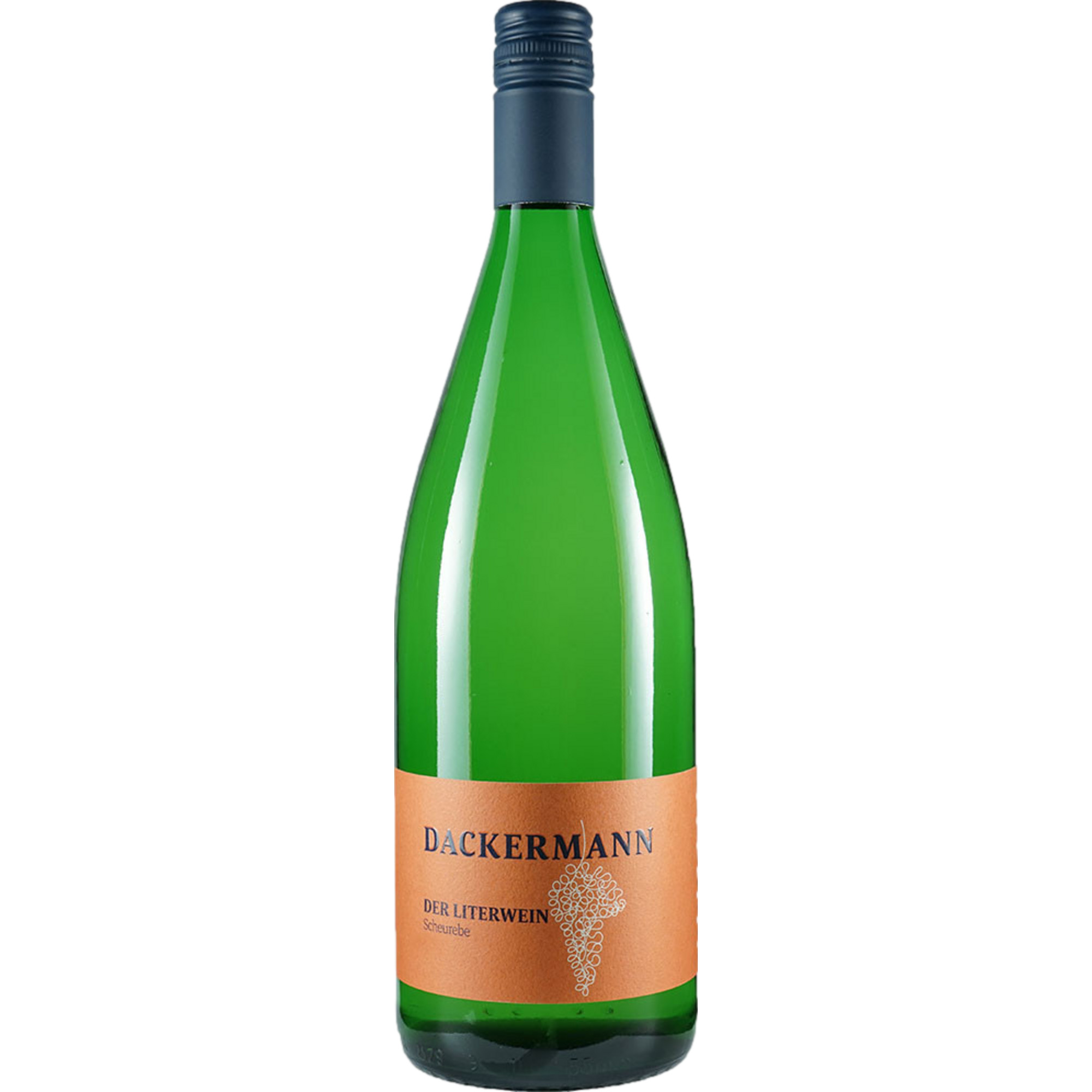 Image of Dackermann Der Literwein Scheurebe, Trocken, Rheinhessen, 1,0 Liter, Rheinhessen, 2023, Weißwein