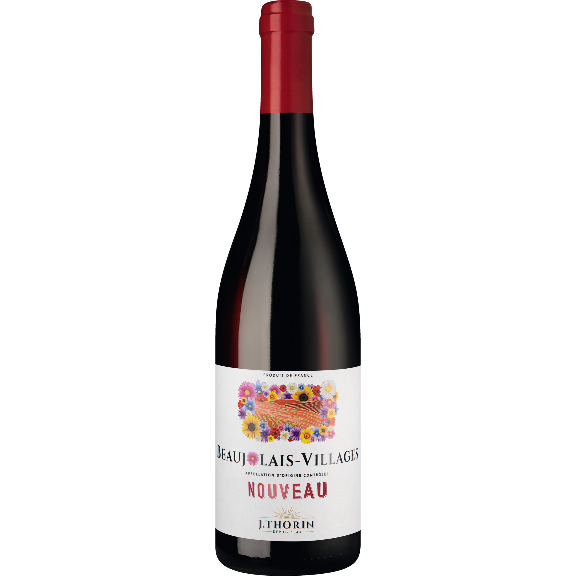 Esprit de Terres Beaujolais Nouveau, Beaujolais-Villages AOP, Beaujolais, 2024, Rotwein