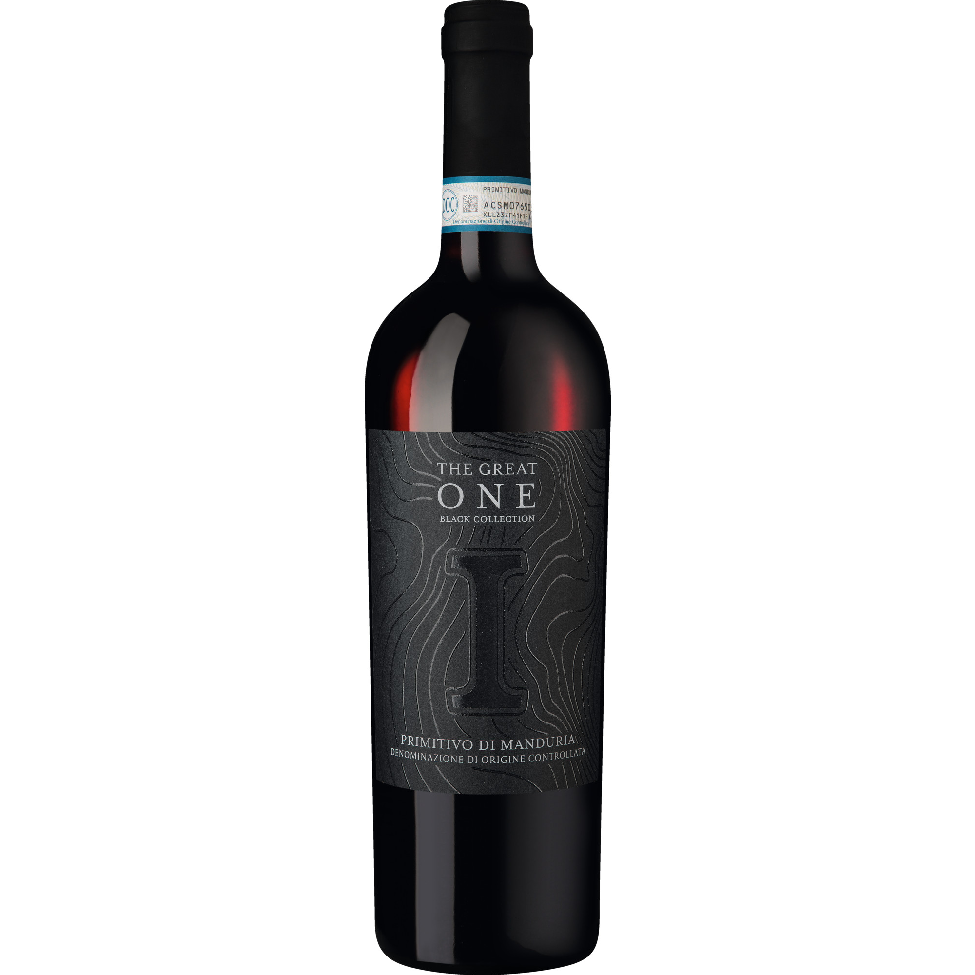 The Great One Primitivo Black Collection, Primitivo di Manduria DOC, Apulien, 2022, Rotwein - Rotwein