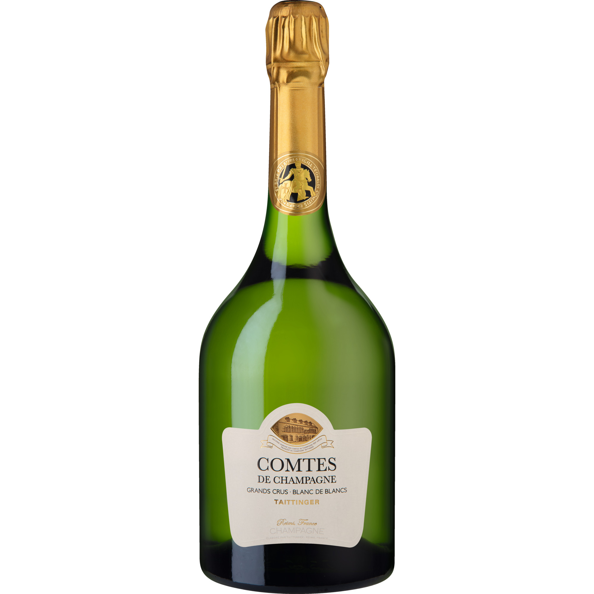 Image of Champagne Taittinger Comtes de Champagne, Brut, Blanc de Blancs, Champagne AC, Champagne, 2014, Schaumwein