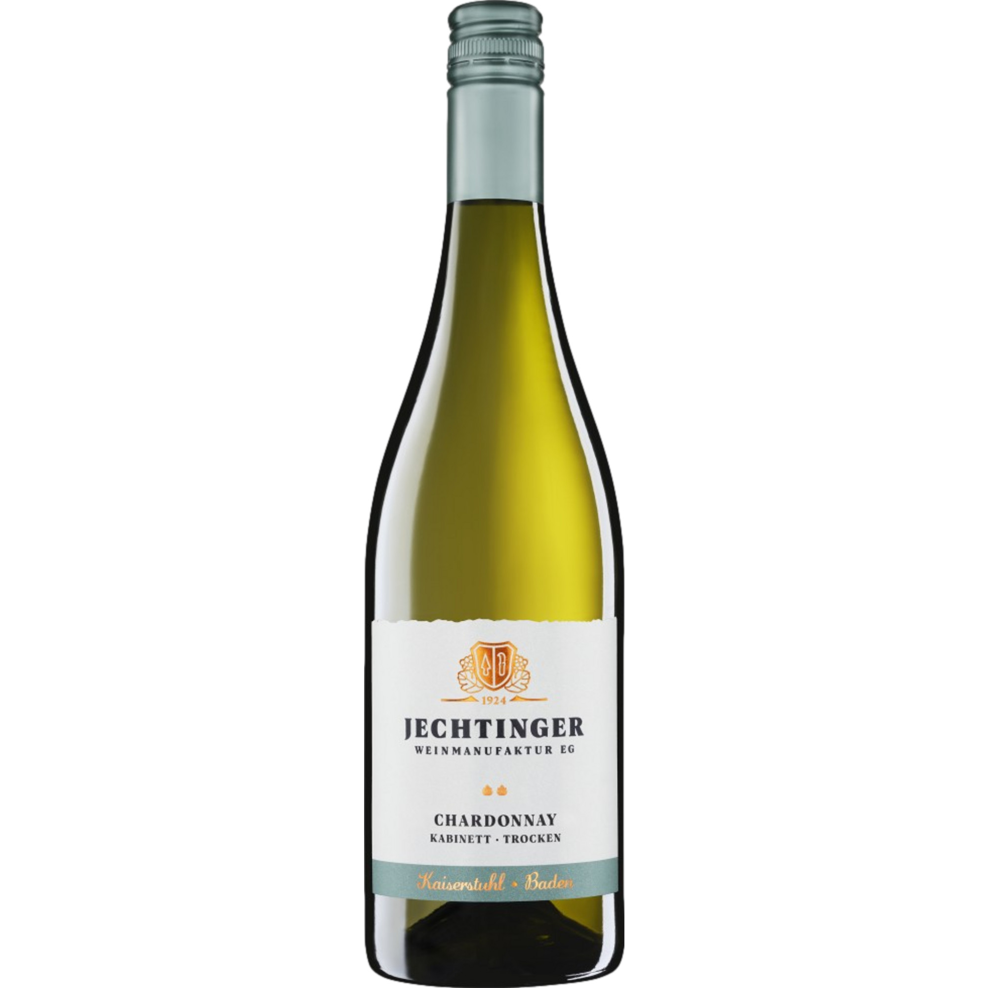Jechtinger Chardonnay Kabinett, Trocken, Baden, Baden, 2022, Weißwein - Weißwein