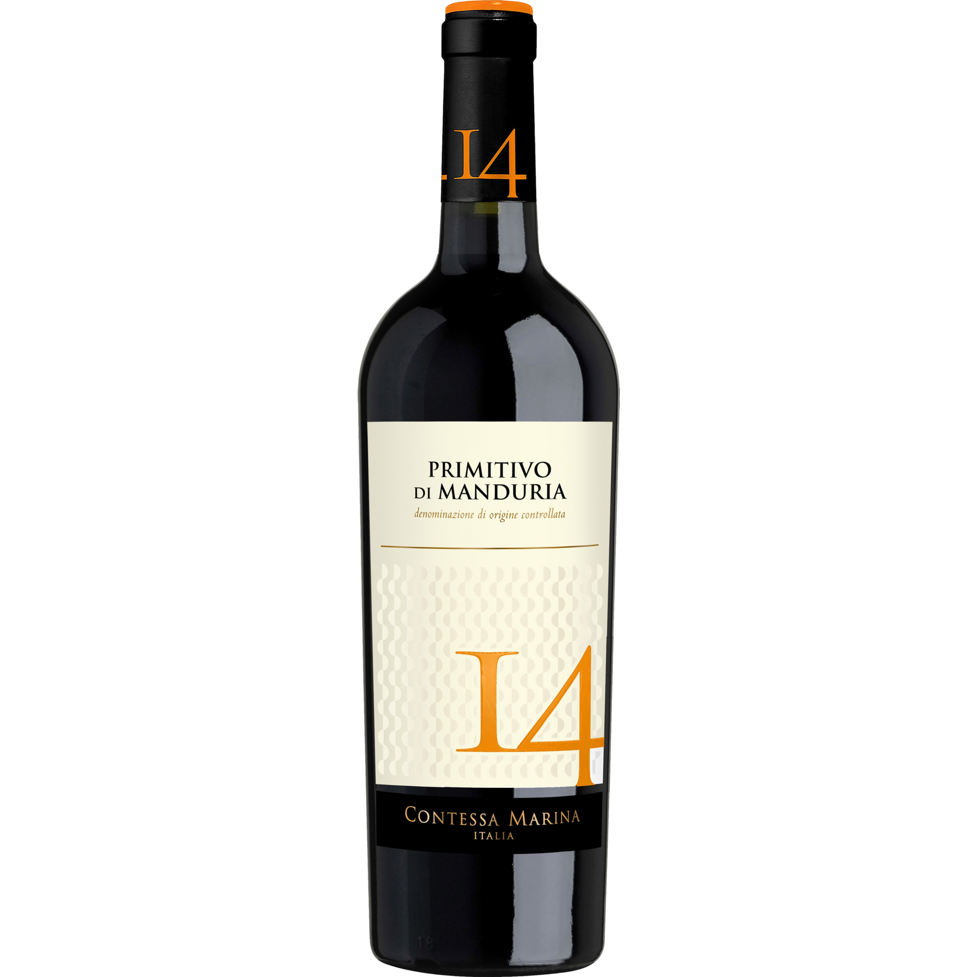 Contessa Marina 14 Primitivo di Manduria, Primitivo di Manduria DOC, Apulien, 2022, Rotwein - Rotwein