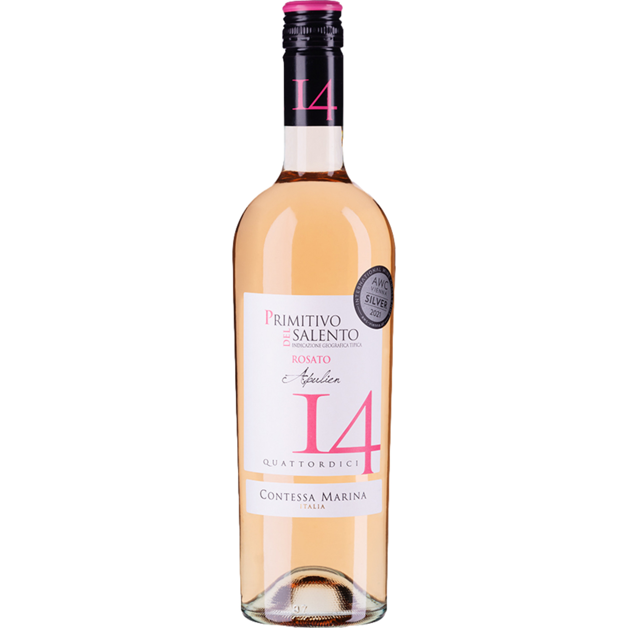 Contessa Marina 14 Primitivo Rosato, Salento IGP, Apulien, 2023, Roséwein - Roséwein