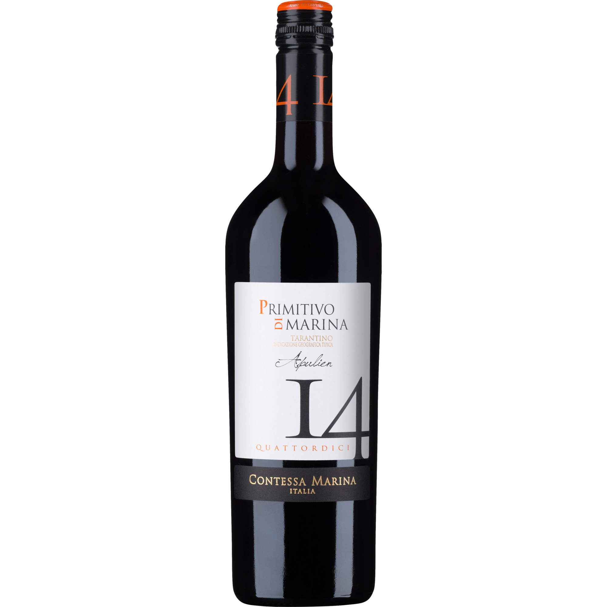 Contessa Marina 14 Primitivo di Marina, Tarantino IGP, Apulien, 2023, Rotwein - Rotwein