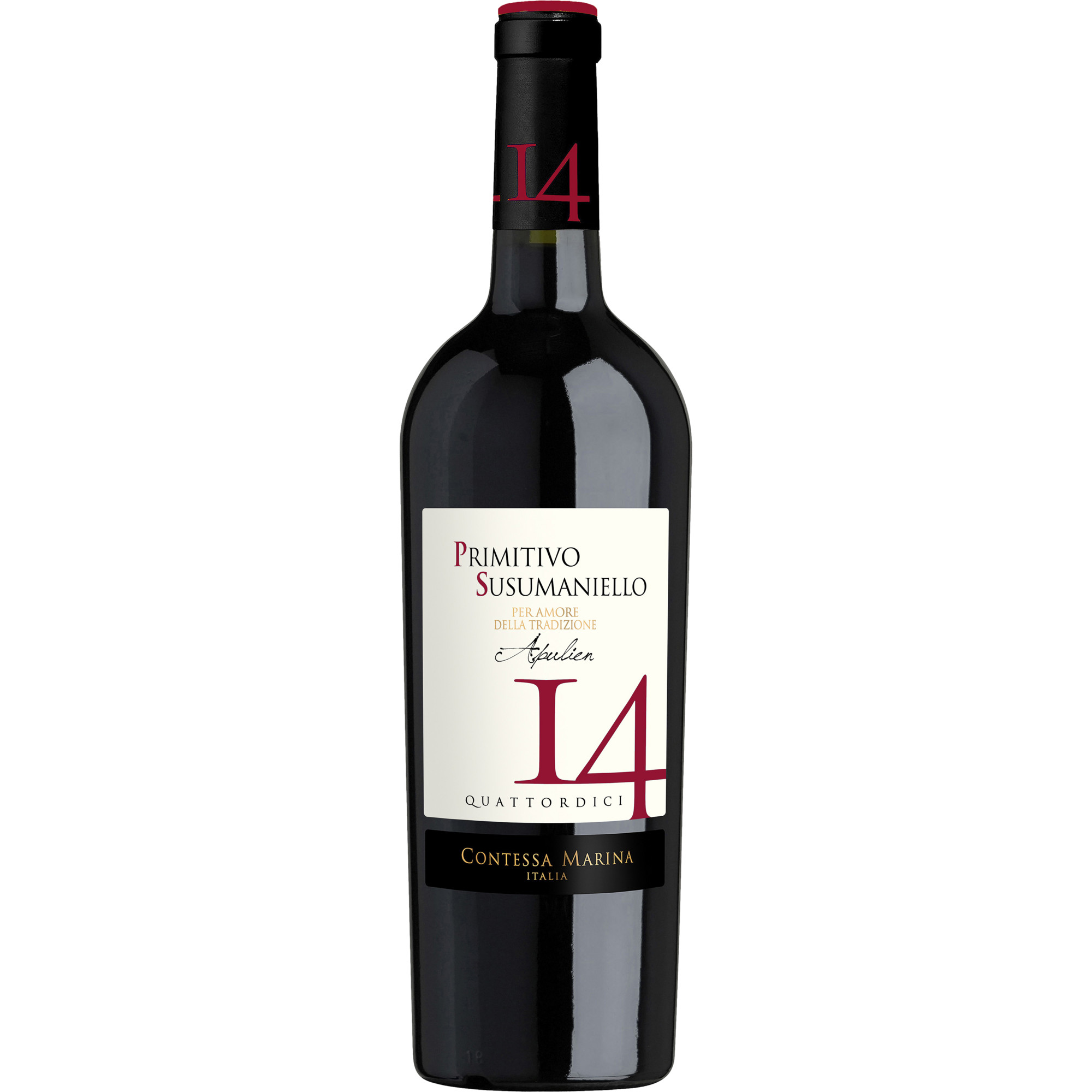 Image of Contessa Marina 14 Primitivo Susumaniello, Puglia IGP, Apulien, 2023, Rotwein