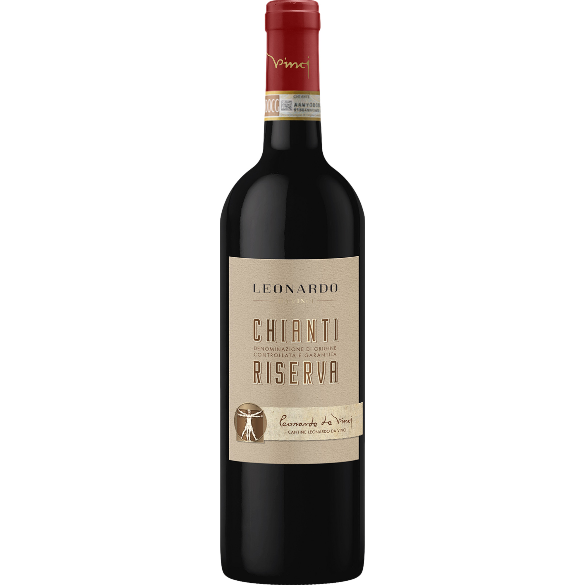 Leonardo da Vinci Chianti Riserva, Chianti DOCG, Toskana, 2020, Rotwein