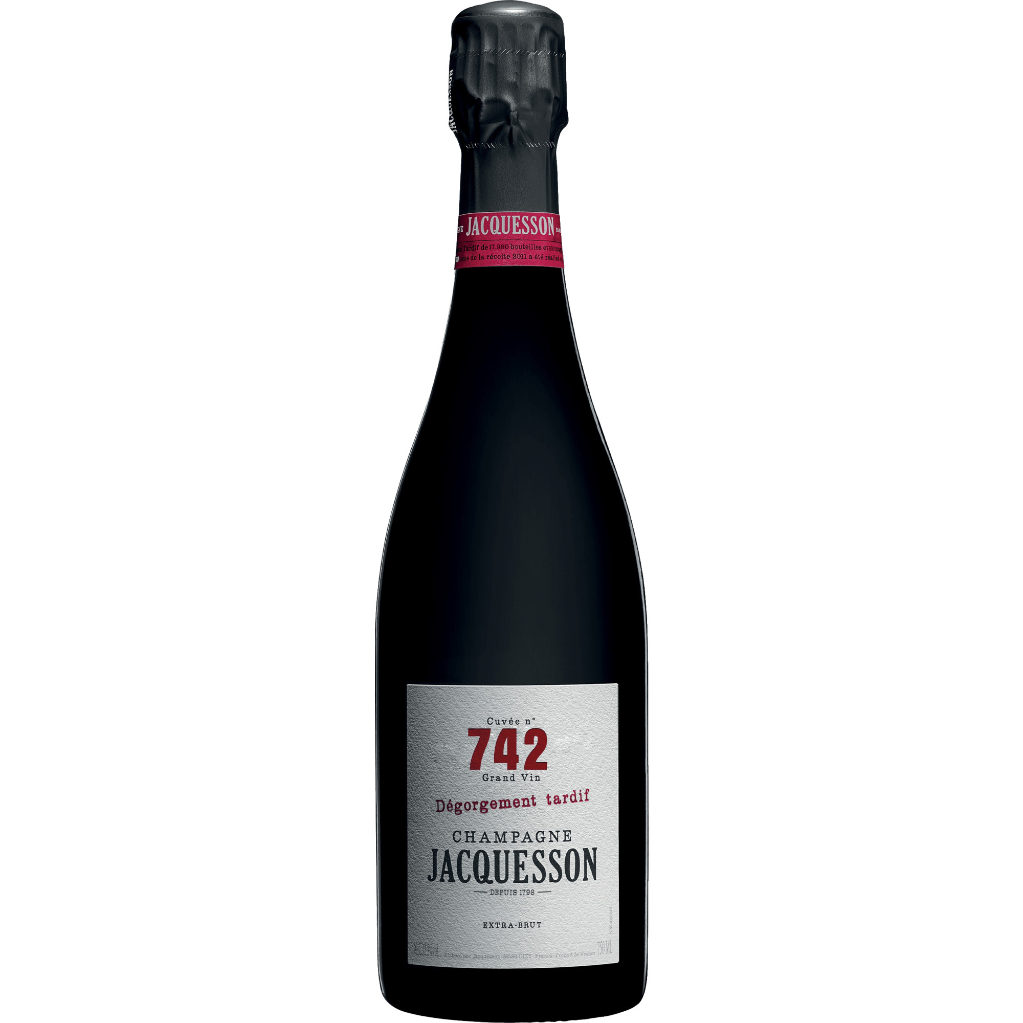 Image of Champagne Jacquesson No.742 DT, Dégorgement Tardif Brut, Champagne AC, Champagne, Schaumwein