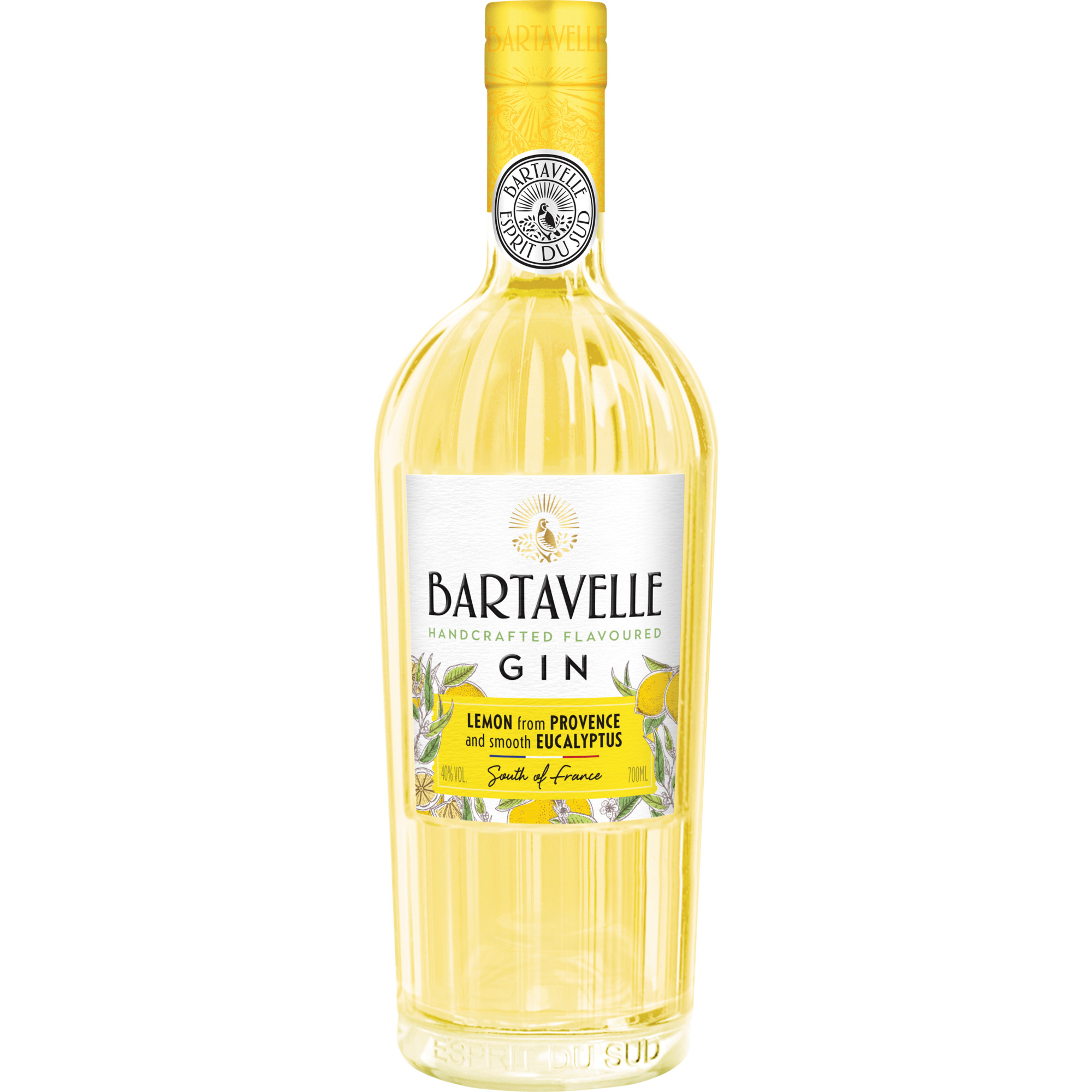 Bartavelle Gin Lemon & Eucalyptus, Provence, 0,7 L, 40% Vol., Provence, Spirituosen