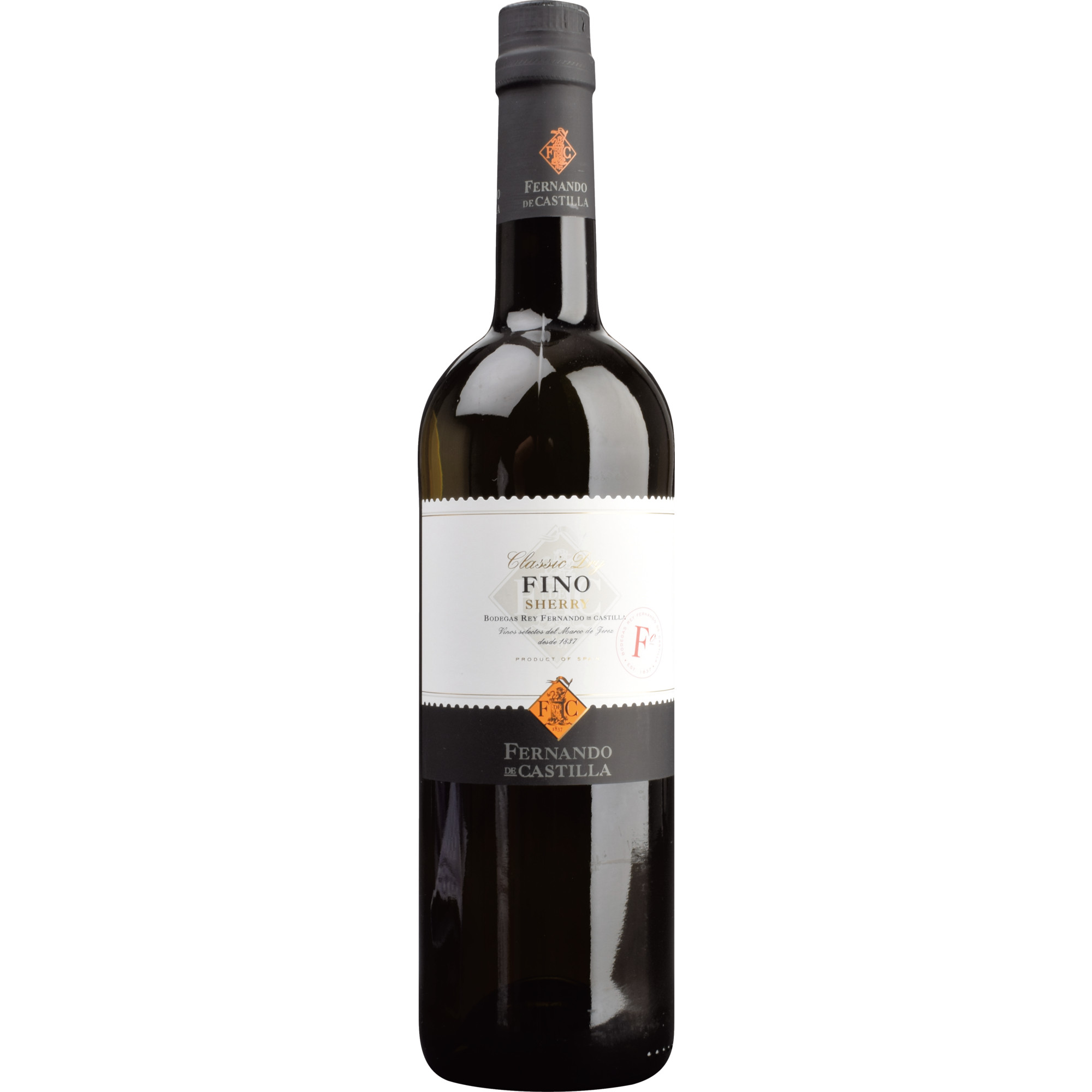 Fernando De Castilla Sherry Fino Classic Dry, Jerez/Xerez/Sherry DO, 15% Vol., Andalusien, Spirituosen - Spirituosen
