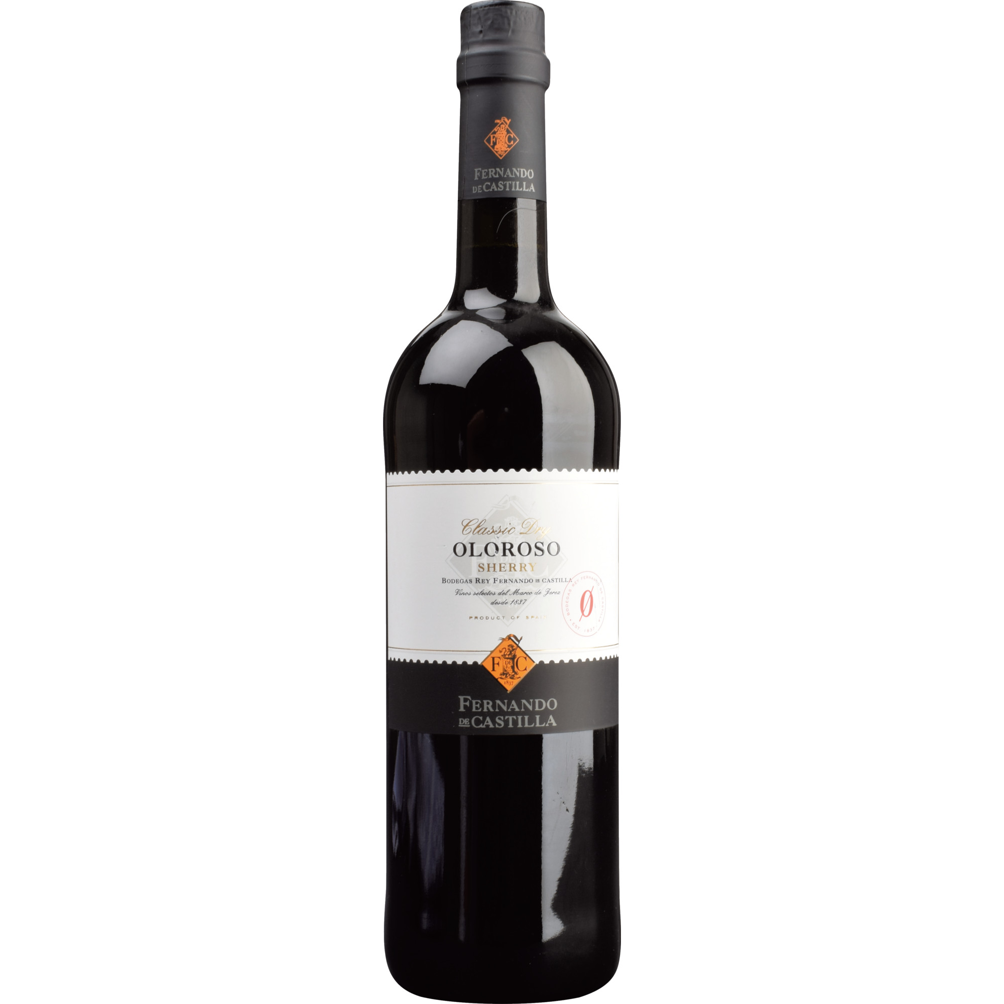 Image of Fernando De Castilla Sherry Oloroso Classic Dry, Jerez/Xerez/Sherry DO, 18% Vol., Andalusien, Spirituosen
