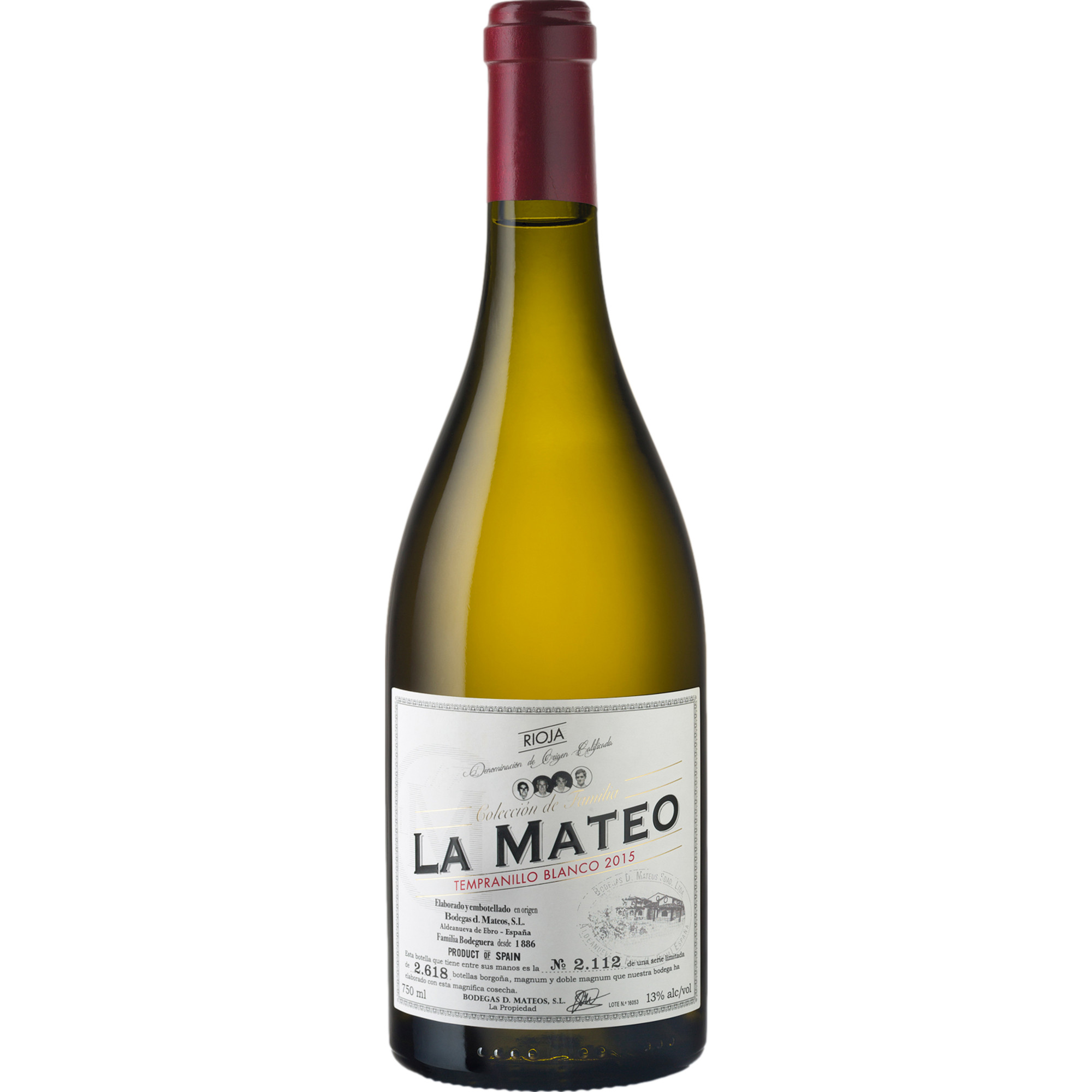D. Mateos Colecciòn de Familia Tempranillo Blanco, Rioja DOCa, Rioja, 2021, Rotwein - Rotwein