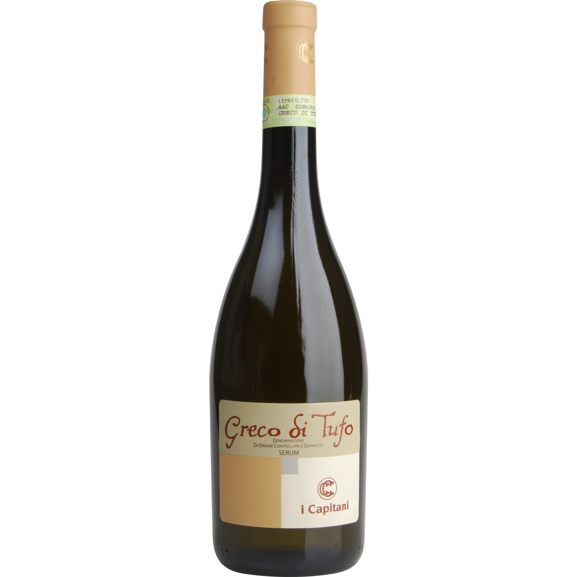 I Capitani Società Agricola Serum, Greco di Tufo DOCG, Kampanien, 2022, Weißwein - Weißwein