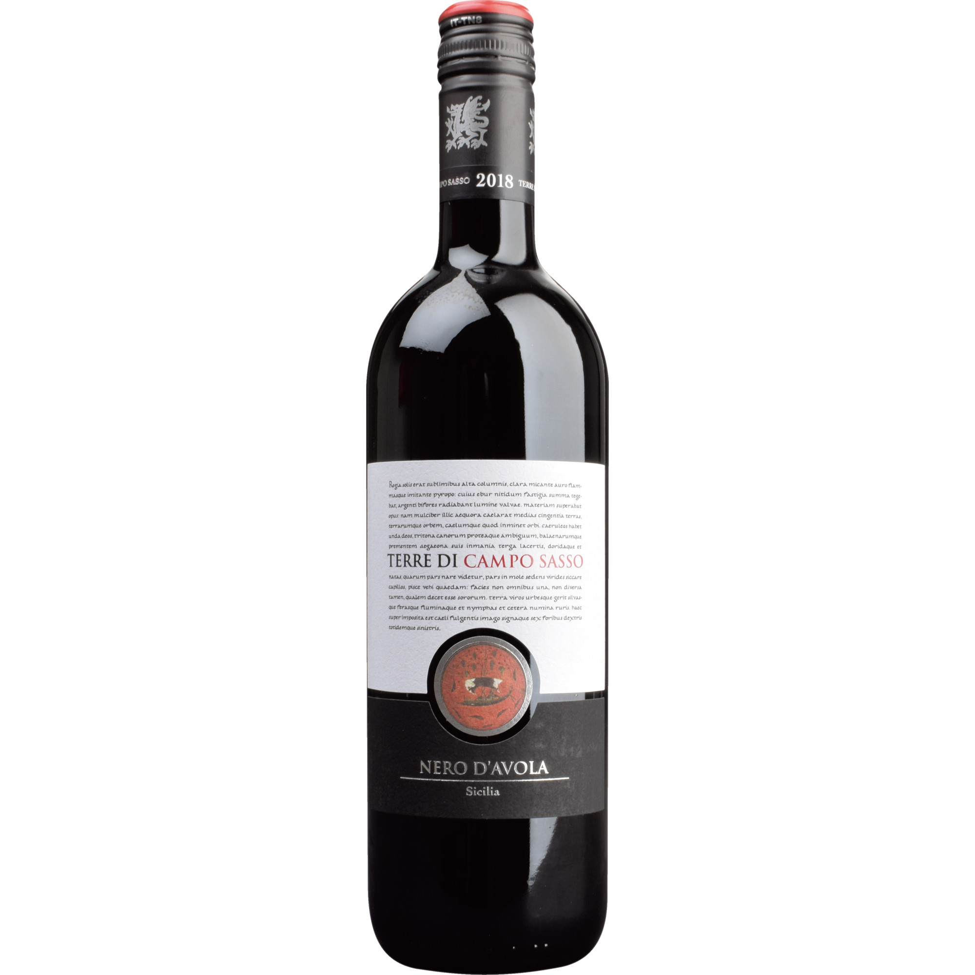 Terre Di Campo Sasso Bruneck Nero D%27Avola, Sicilia DOC, Sizilien, 2022, Rotwein - Rotwein