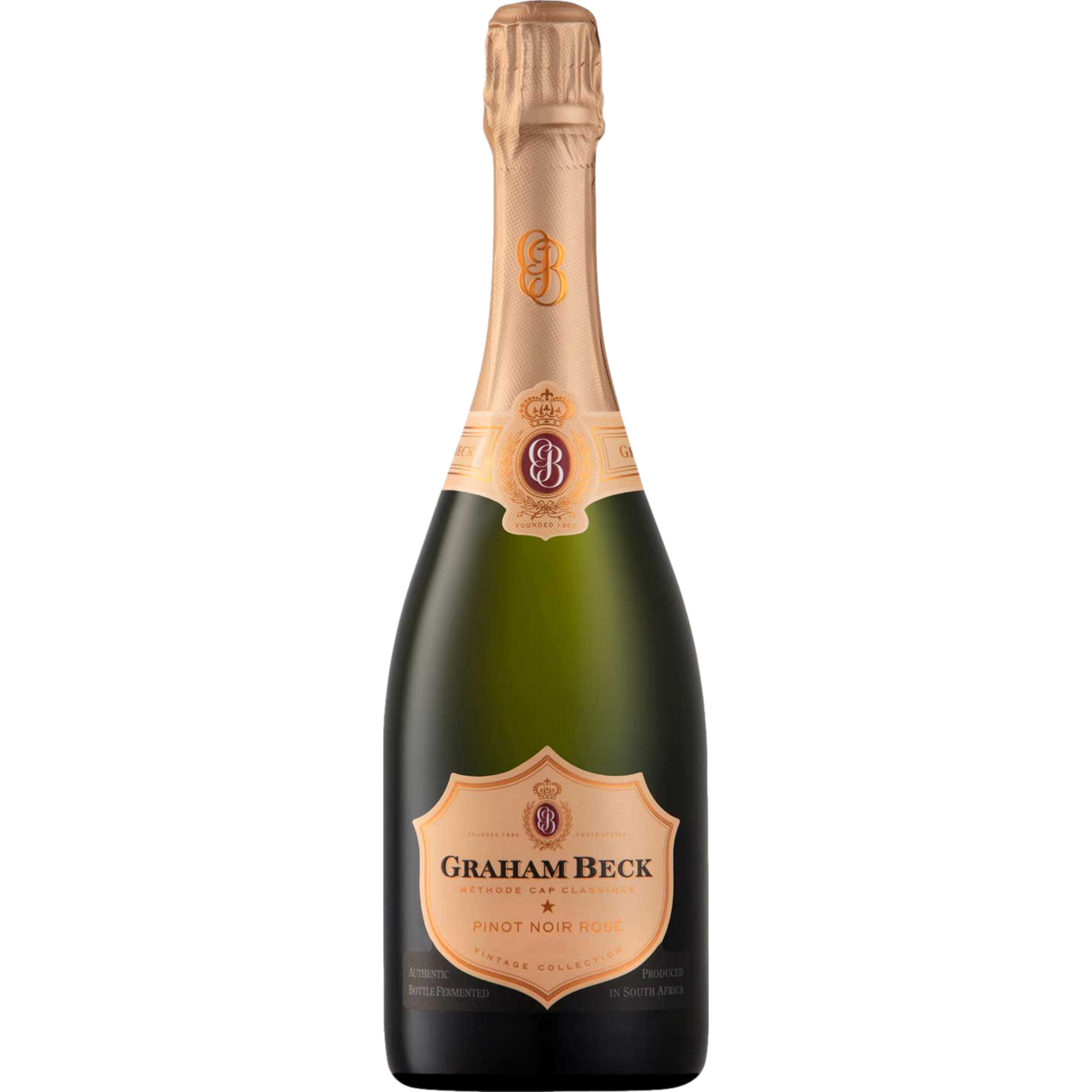Graham Beck Cap Classique Pinot Noir Rosé, Brut, WO Western Cape, Western Cape, 2018, Schaumwein - Sekt & Crémant