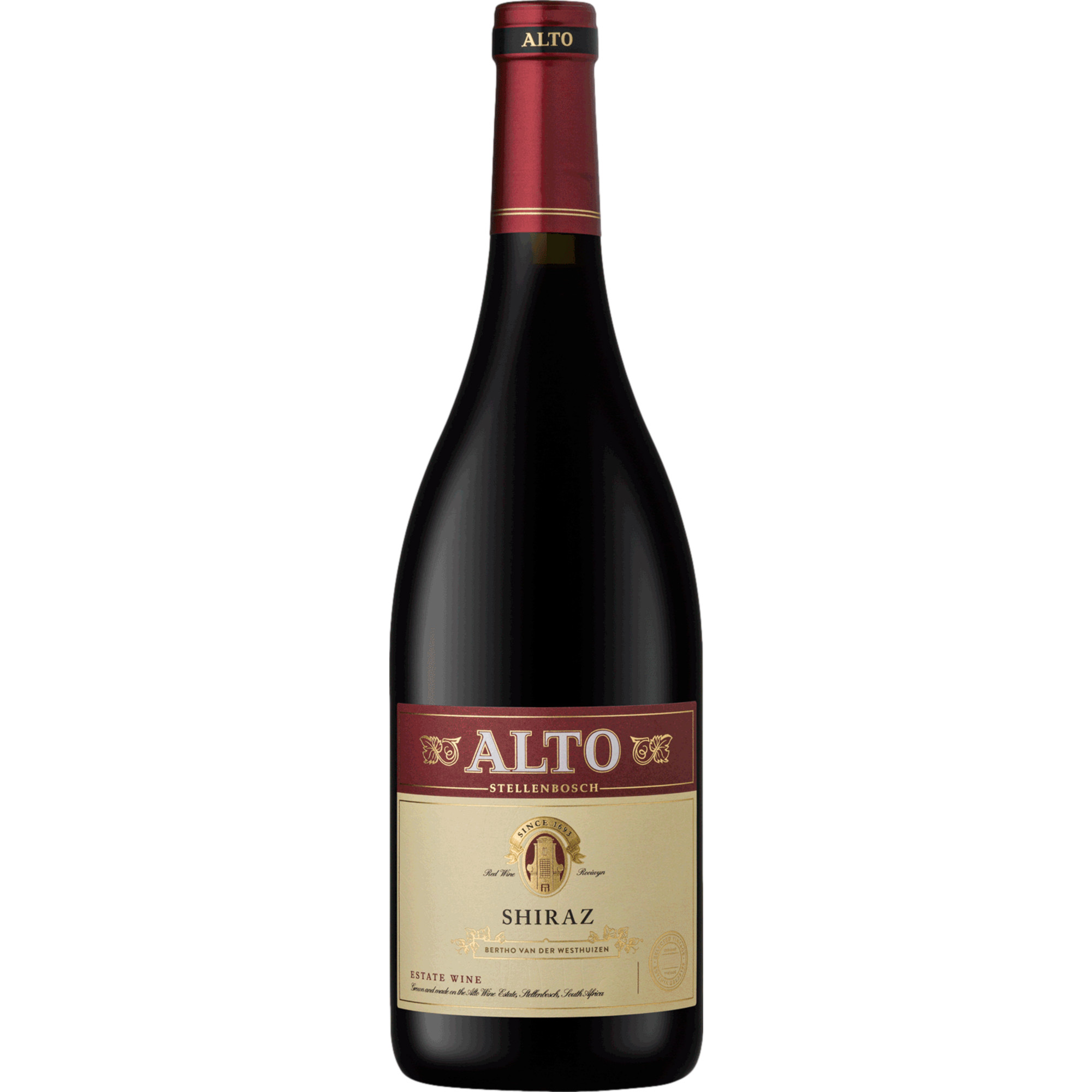 Alto Shiraz, WO Stellenbosch, Western Cape, 2018, Rotwein - Rotwein
