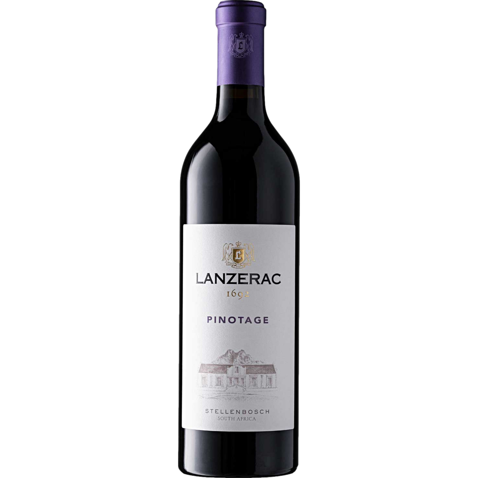 Lanzerac Pinotage, WO Stellenbosch, Western Cape, 2021, Rotwein - Rotwein