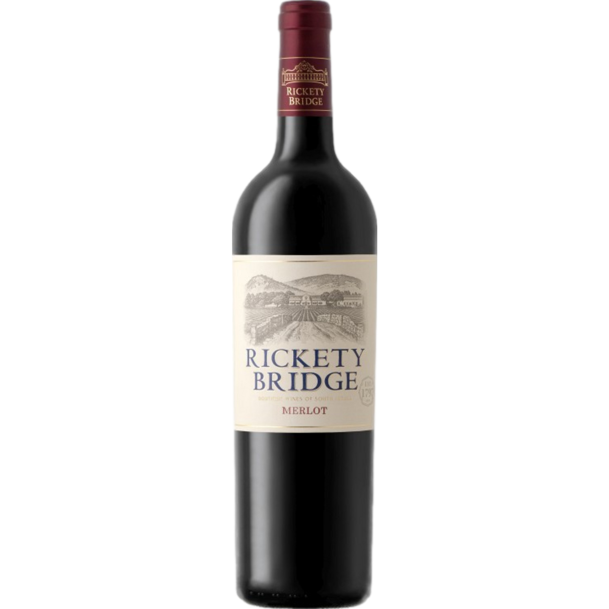 Rickety Bridge Merlot, WO Franschhoek, Western Cape, 2021, Rotwein - Rotwein