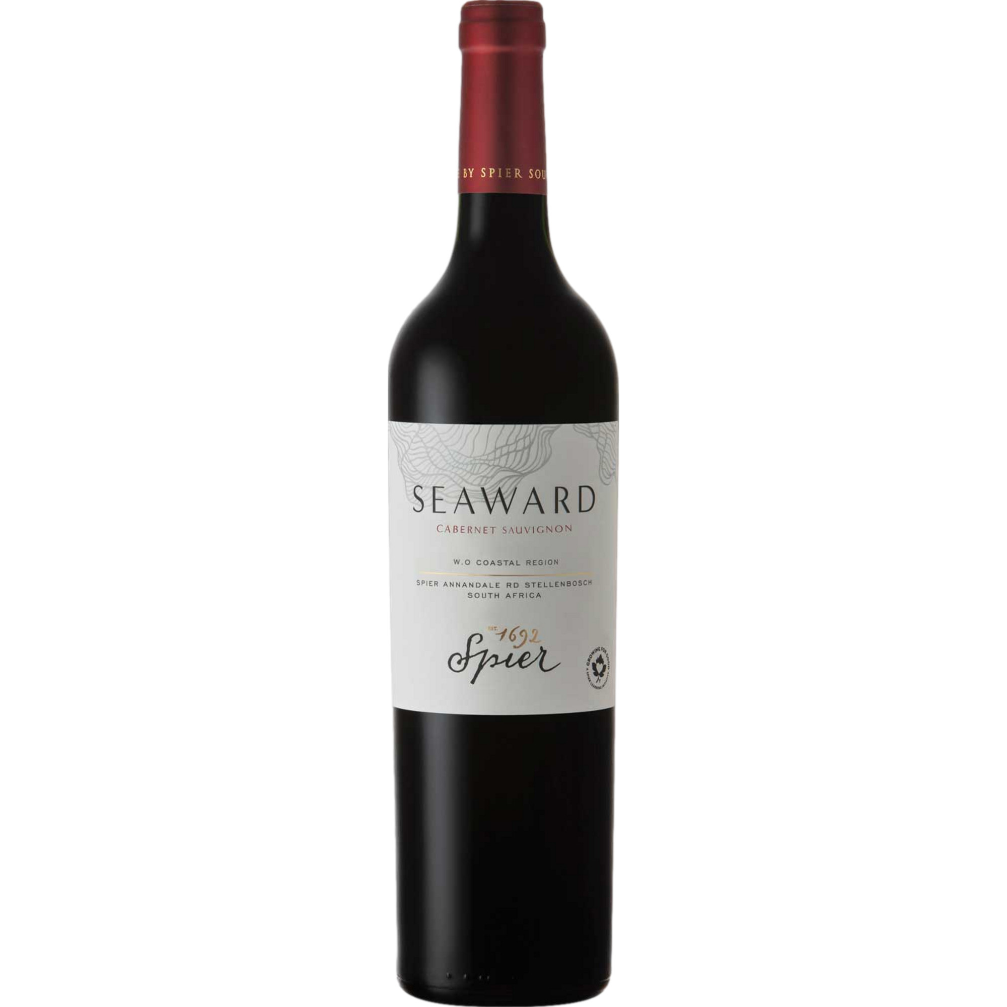 Spier Seaward Cabernet Sauvignon, WO Coastal Region, Western Cape, 2021, Rotwein - Rotwein